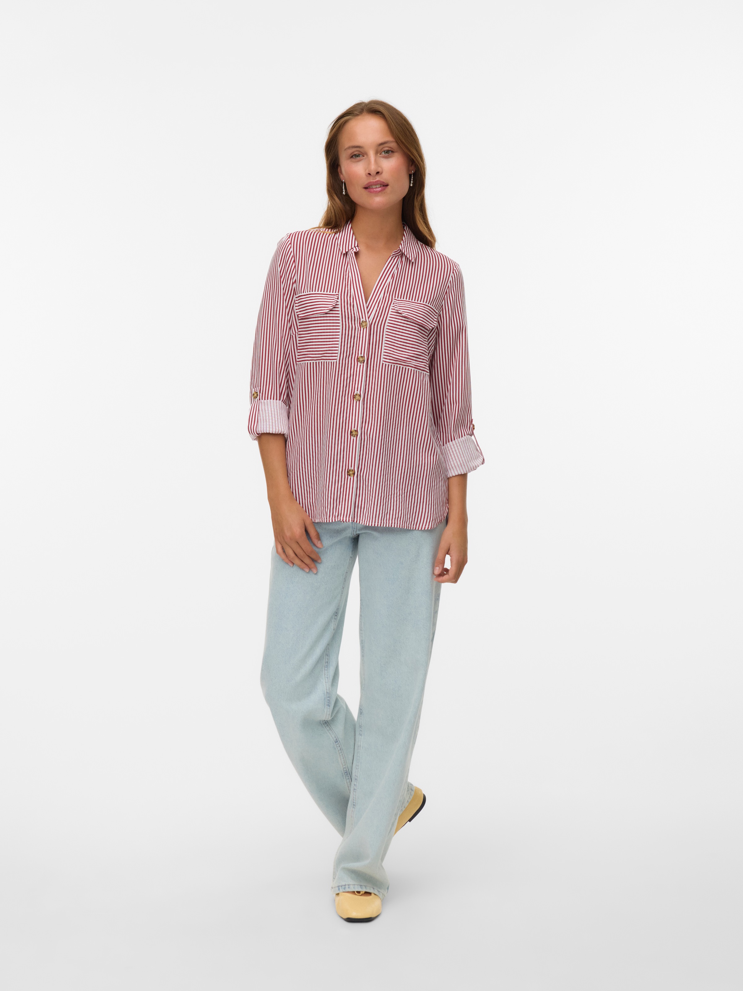 Vero Moda Hemdbluse »VMBUMPY L/S SHIRT NEW WVN GA NOOS«