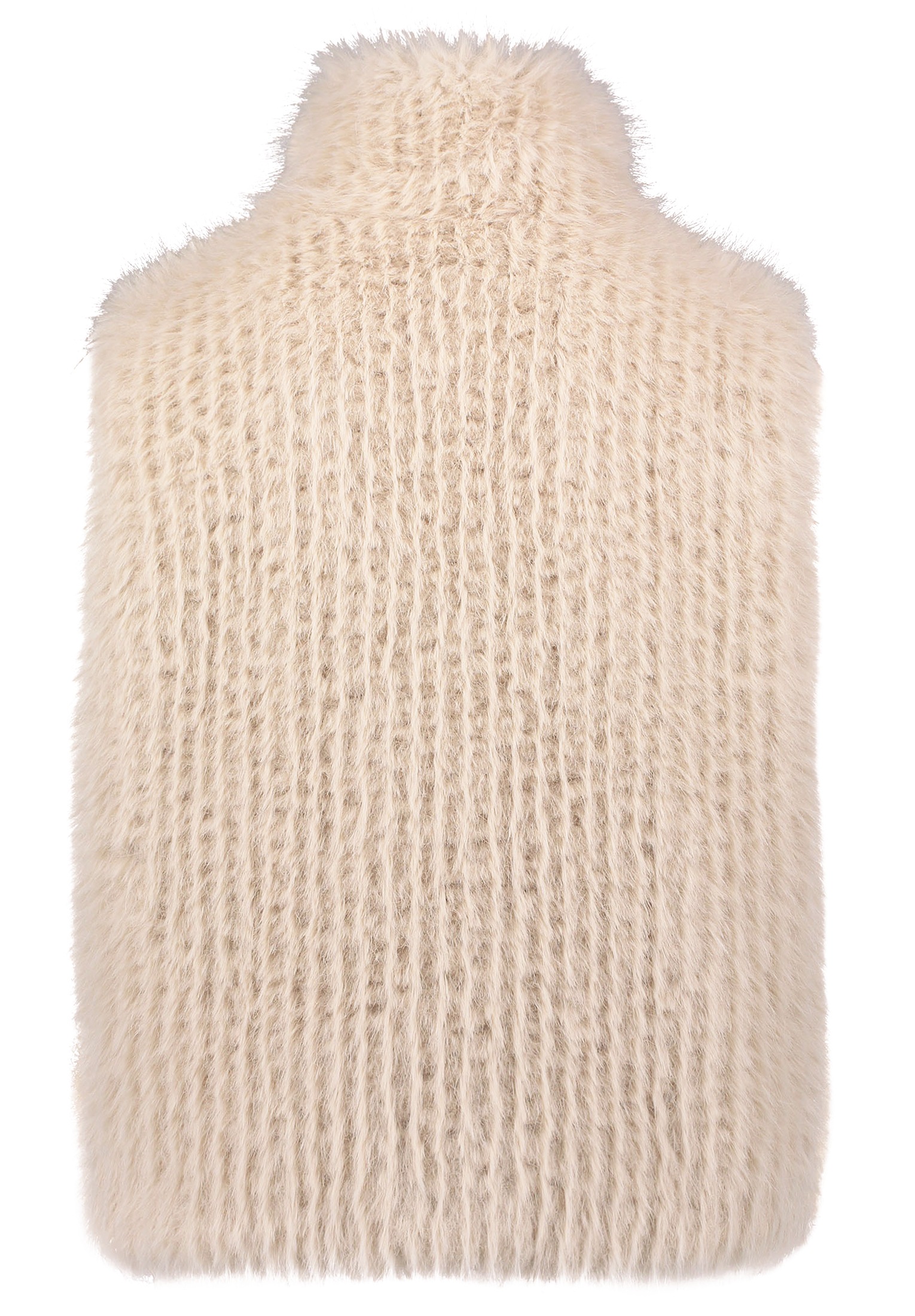 Amber & June Fellimitatweste »Plüschweste mit Kragen«