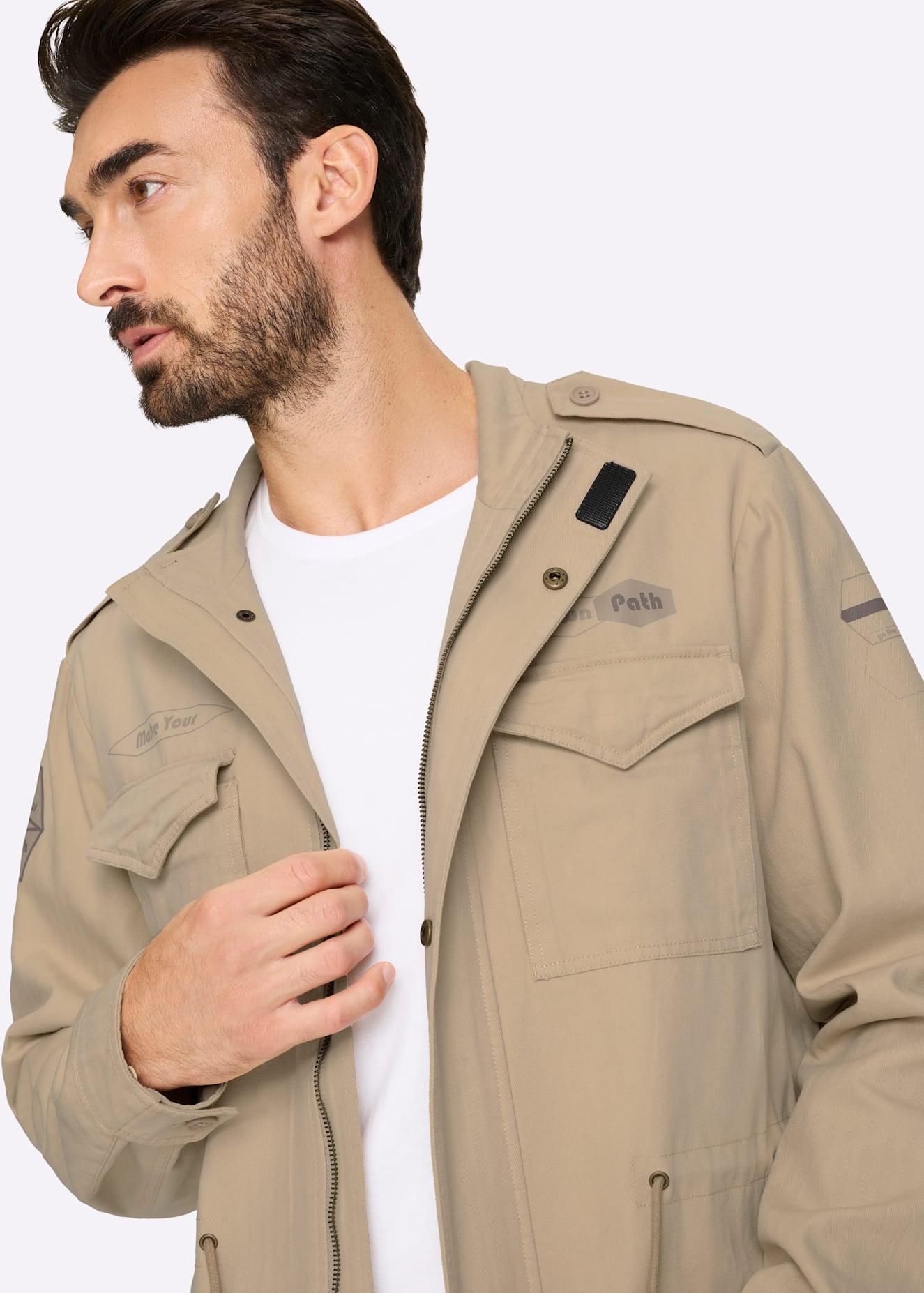 Marco Donati Langjacke ohne Kapuze