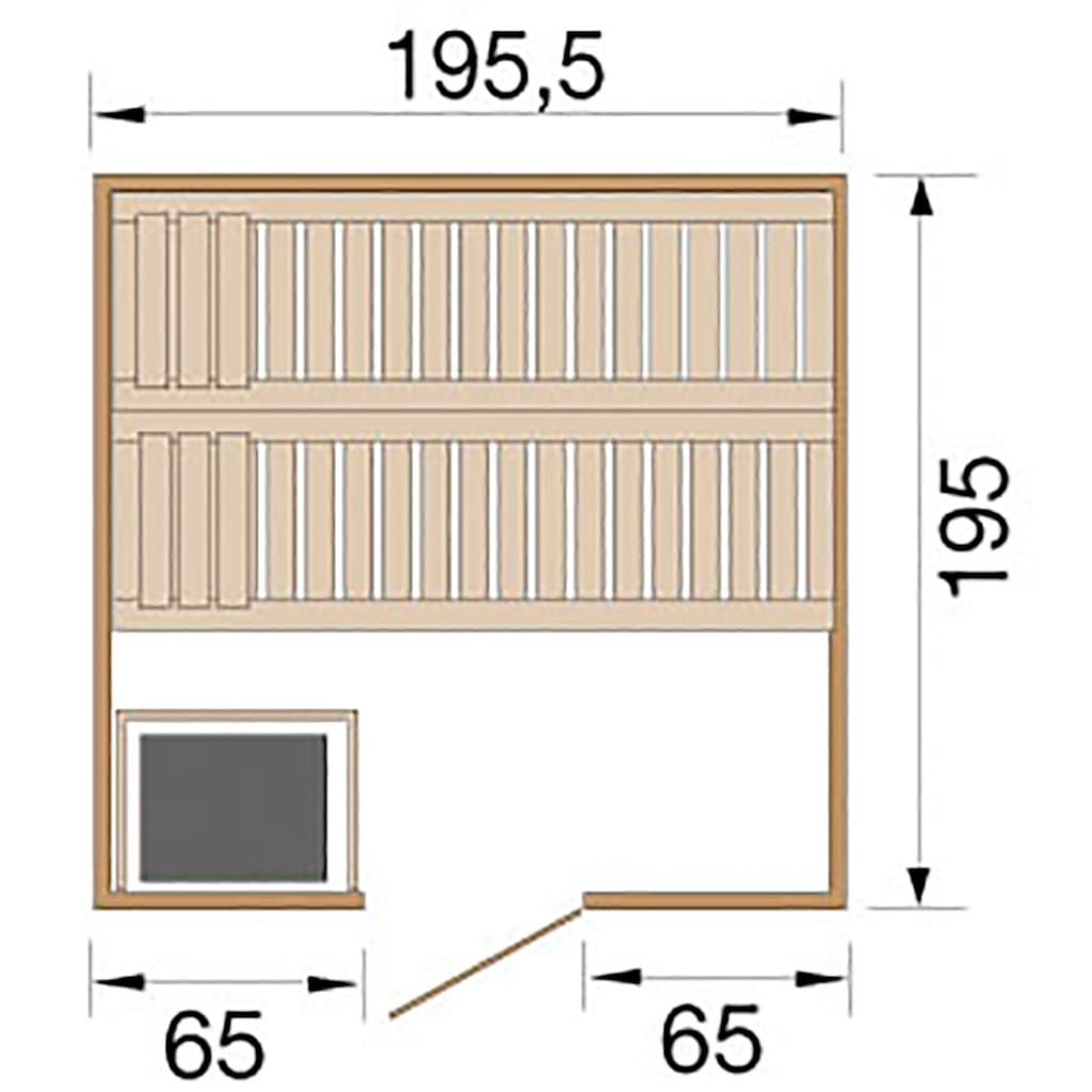 weka Sauna »Bergen«, (Set)