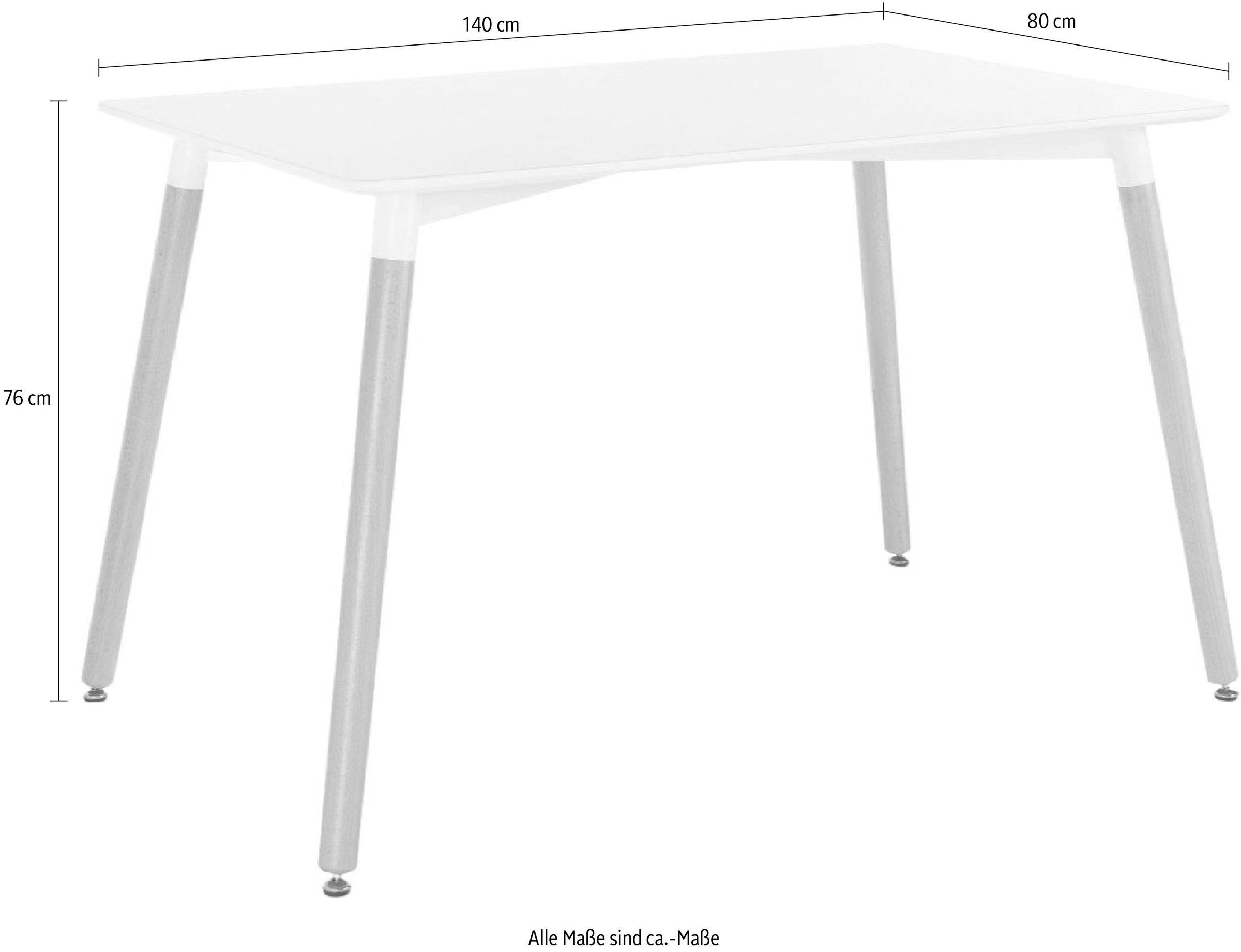 Paroli Esstisch »Piloto«, Breite 140 cm
