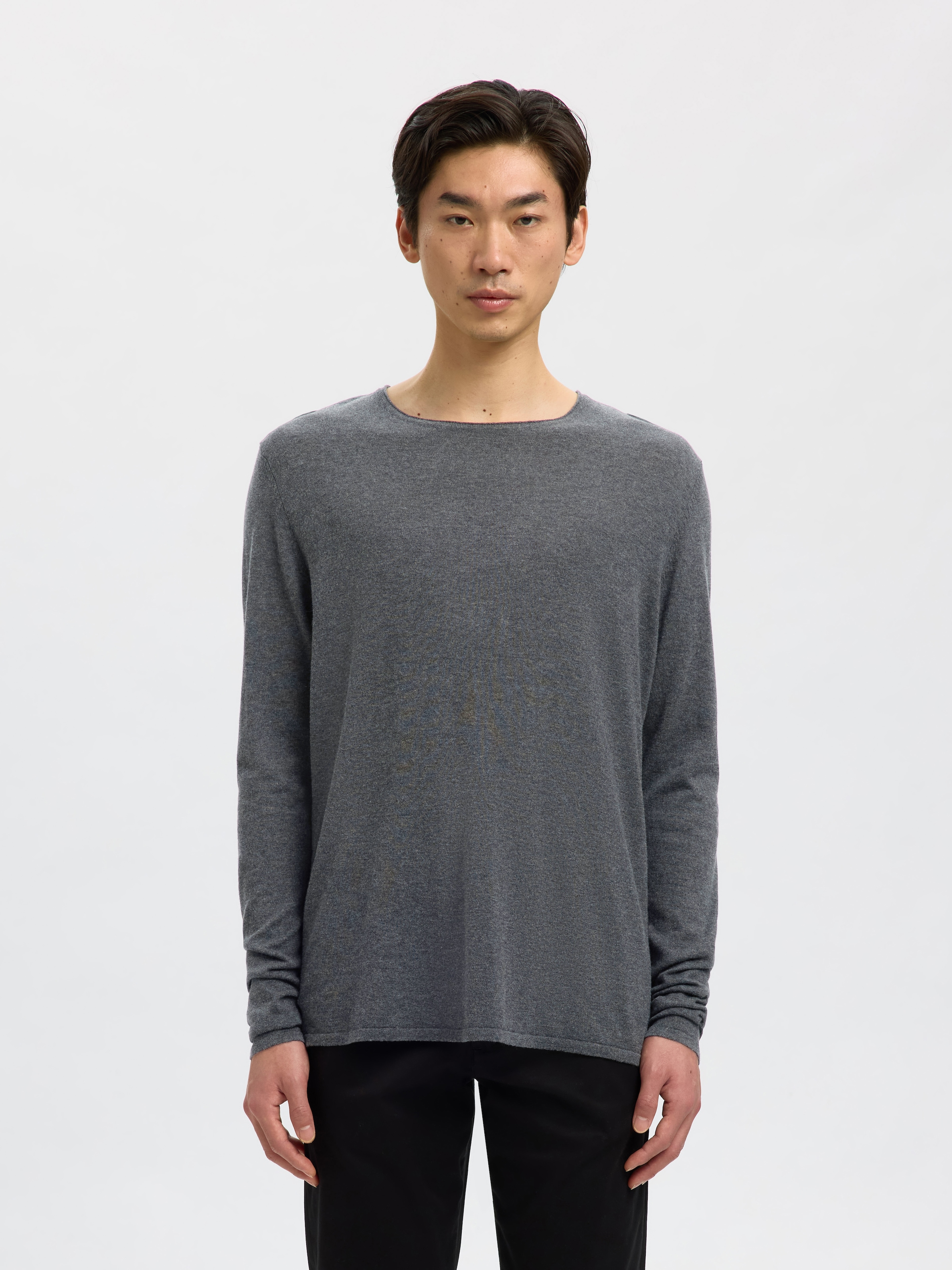 SELECTED HOMME Rundhalspullover »SLHROME LS KNIT CREW NECK NOOS«