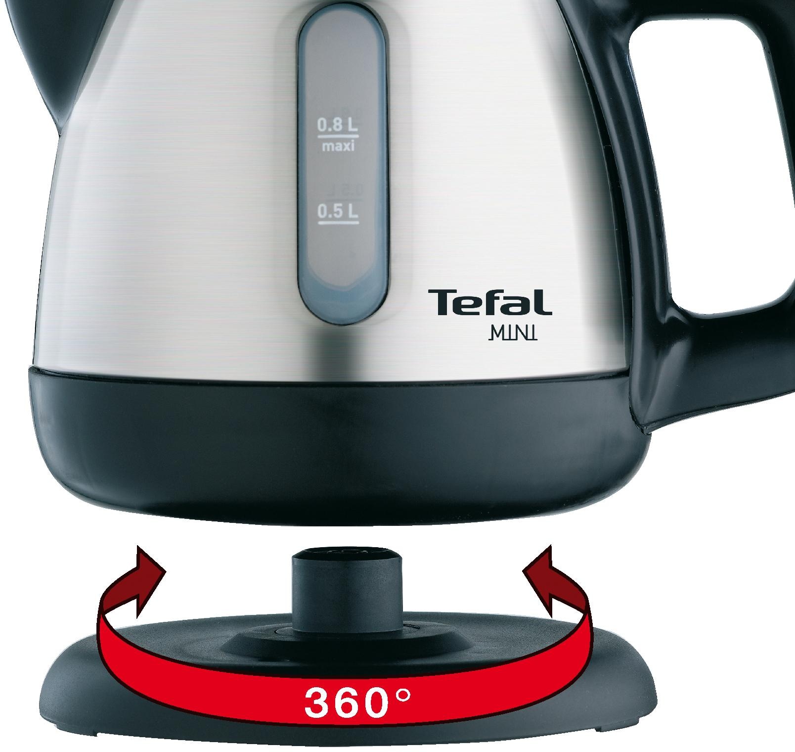 Tefal Wasserkocher »BI8125«, 0,8 l, 2200 W, Kabellos, 360° Sockel, Trockengeh- / Überhitzungsschutz