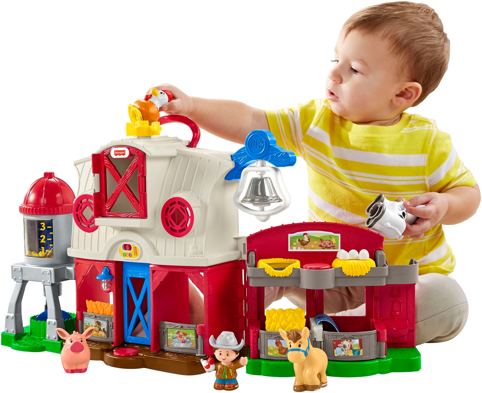 Fisher-Price® Lernspielzeug »Little People Bauernhof«, mit Licht und Sound, inklusive Tiere