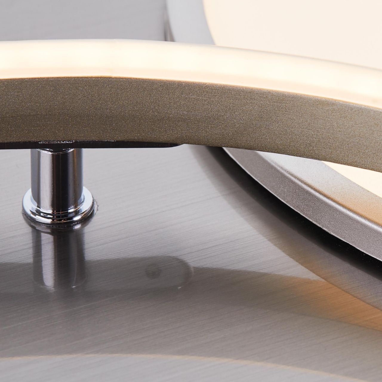 Brilliant Deckenleuchte »Virtus«, 1 flammig, LED Deckenlampe 55x30cm nickel eloxiert