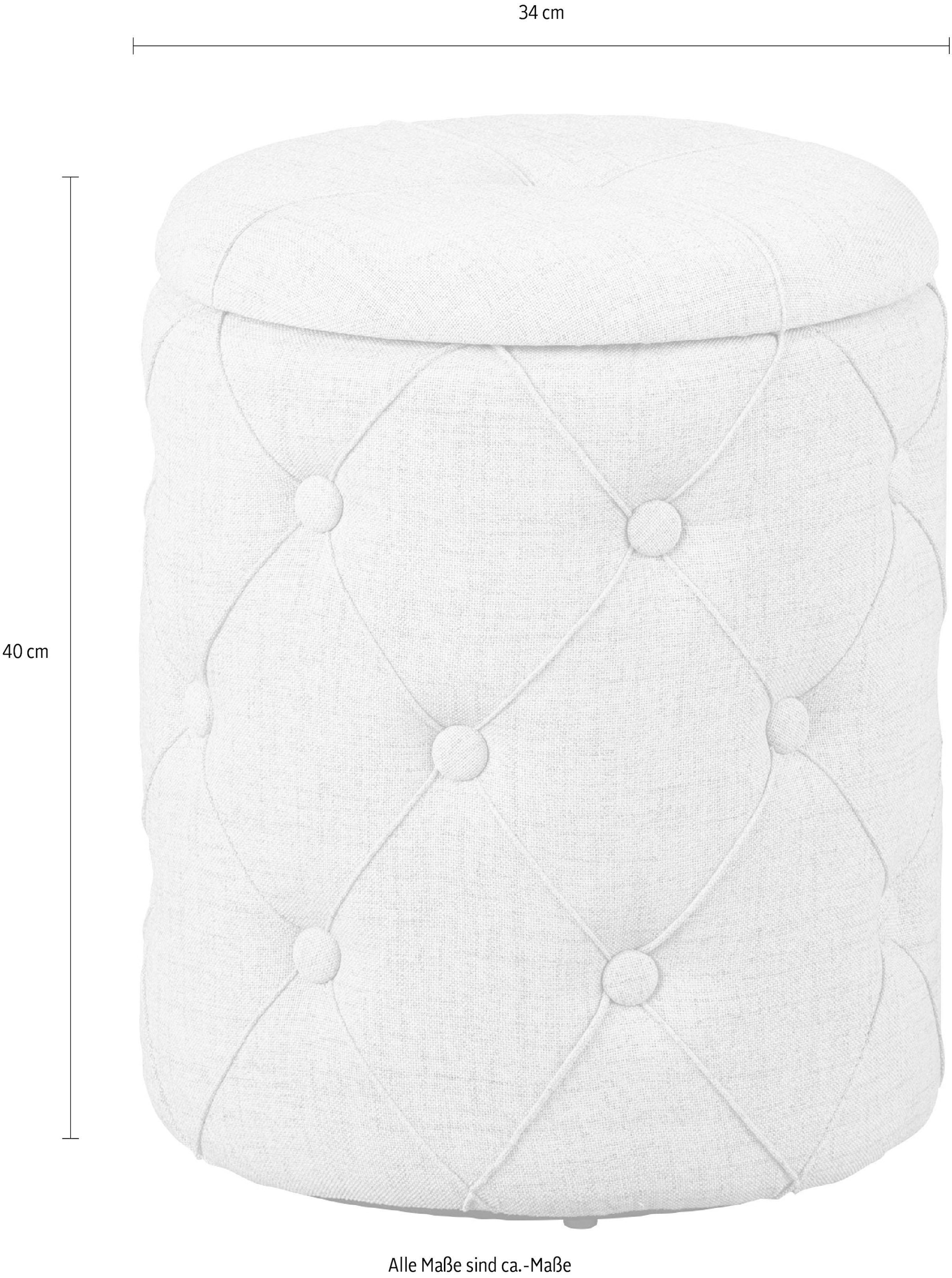 INOSIGN Hocker »Yapak«, Pouf mit Stauraum