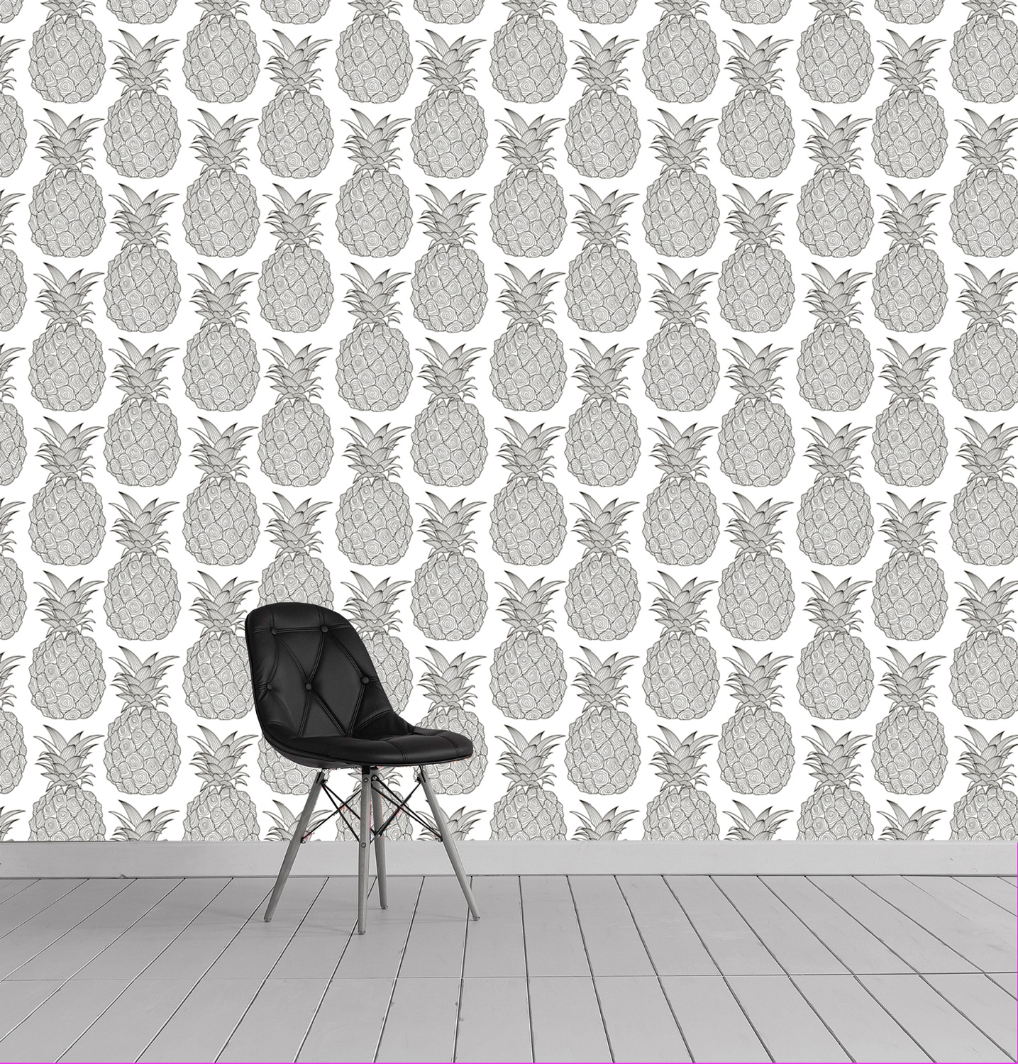 queence Vinyltapete »Mae« bedruckt | tropisch glatt 90x250cm, selbstklebend, kinderleichte Anbringung, , Sticker