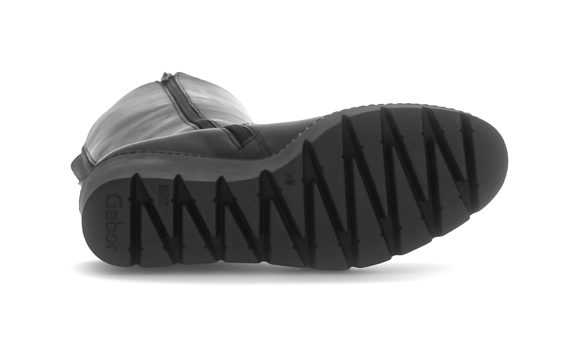 Gabor Stiefel  , Keilabsatz, Langschaftstiefel mit zwei Reißverschlüssen