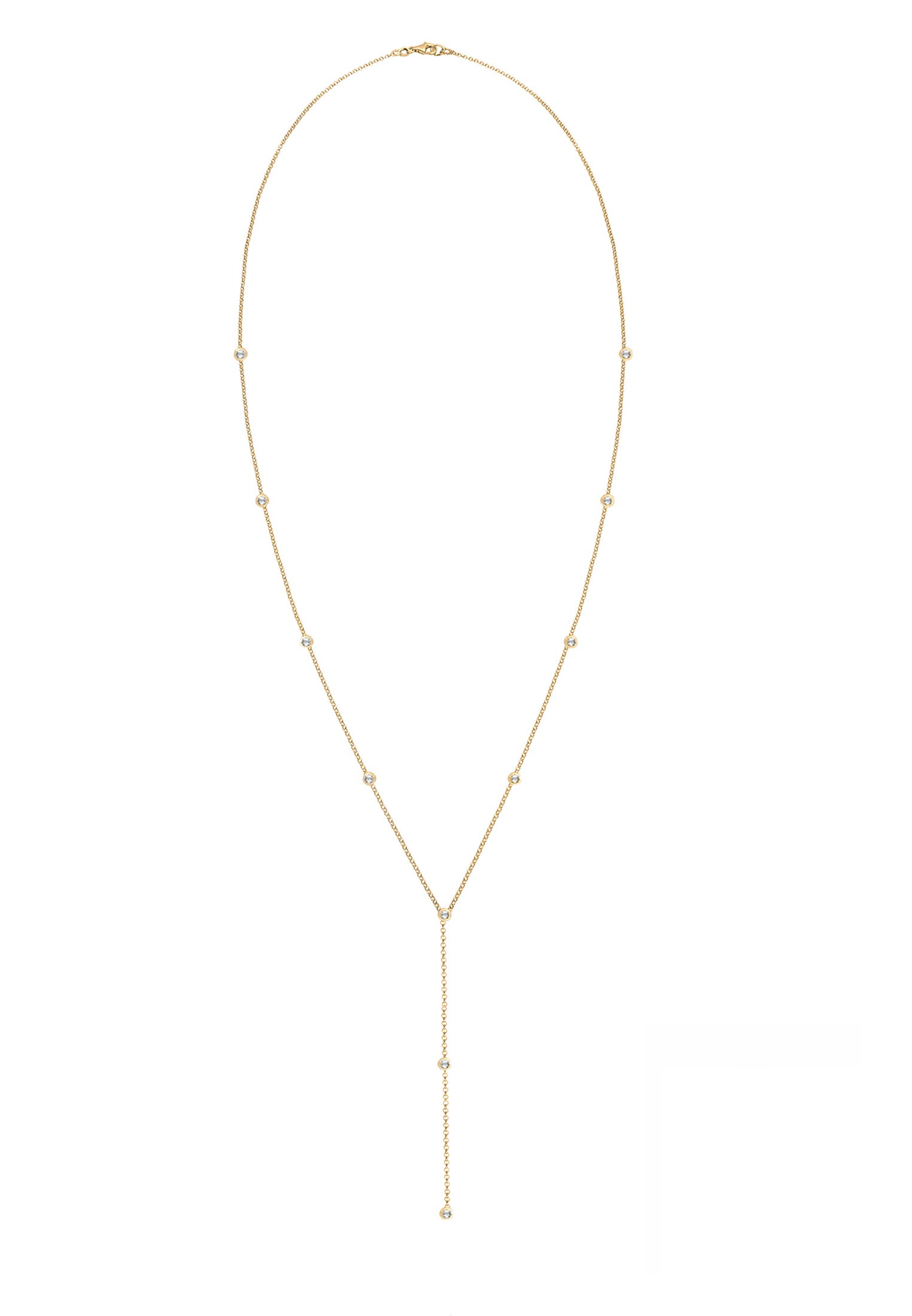 Elli Y-Kette »Halskette Y-Kette mit Kristalle in 925 Silber«