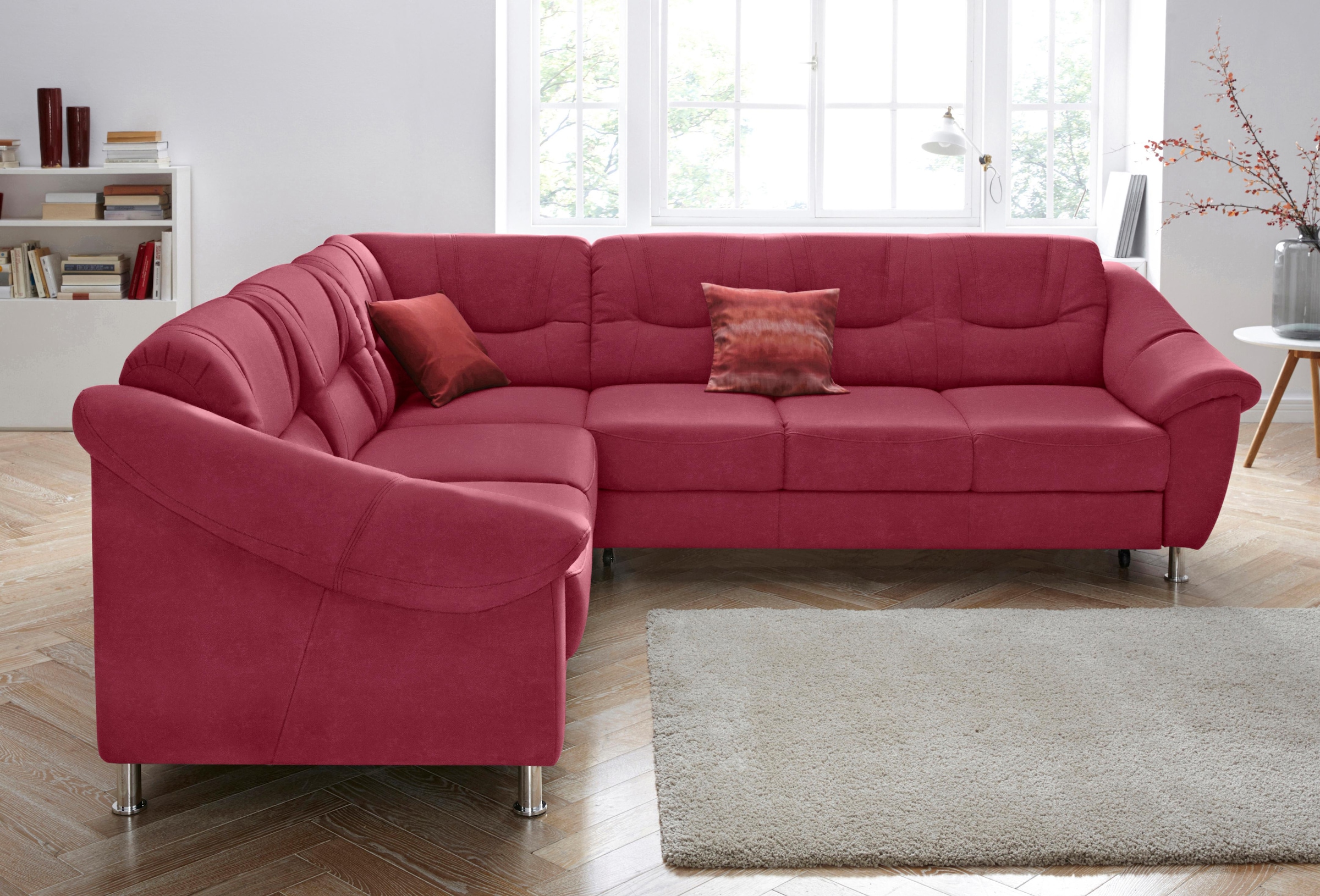 sit&more Ecksofa »Salsa L-Form«, mit Federkern, wahlweise mit Bettfunktion