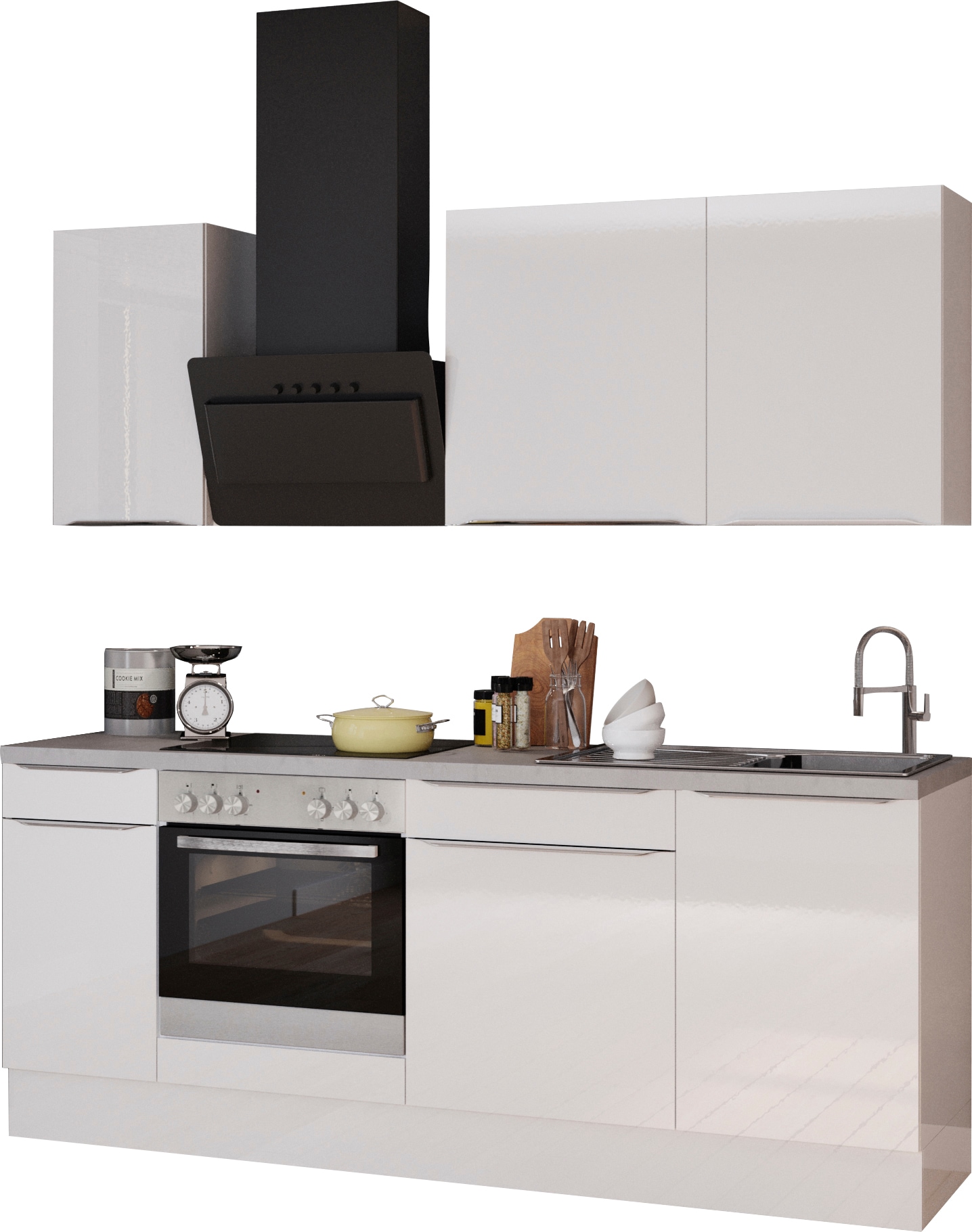 OPTIFIT Küchenzeile »Aken«, ohne E-Geräte, Breite 210 cm bequem kaufen