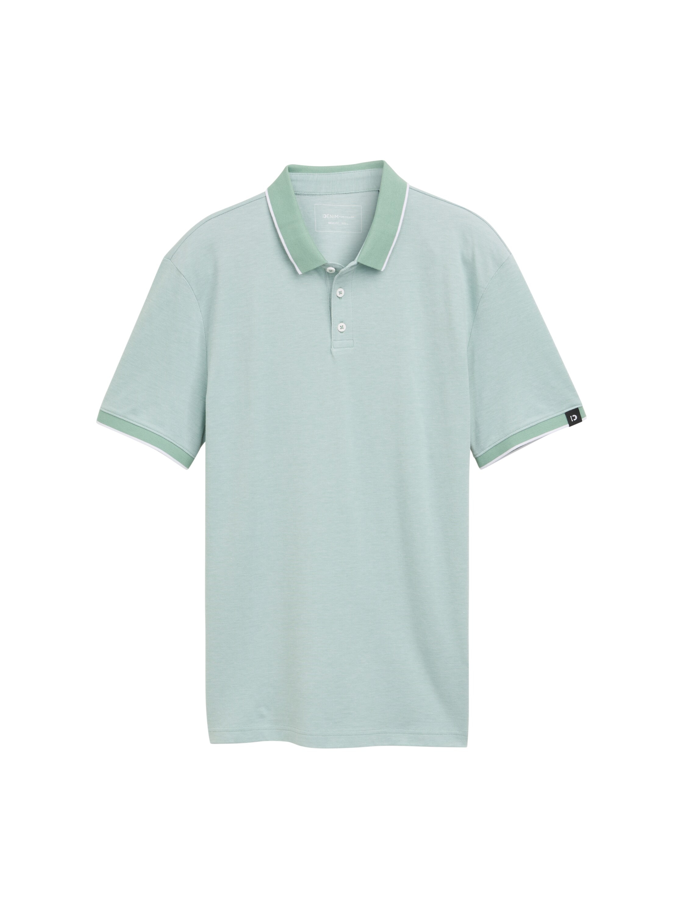 TOM TAILOR Denim Poloshirt, mit Kontrastdetails