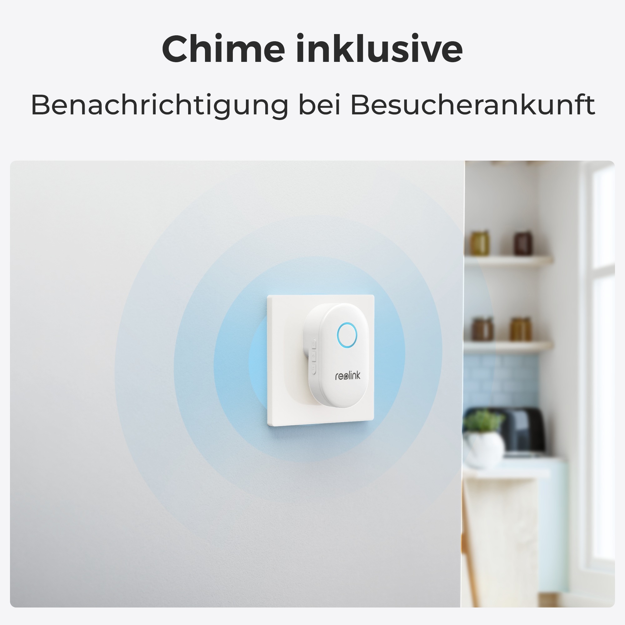 Reolink Video-Türsprechanlage »D340P«, Außenbereich-Innenbereich, Personen-Erkennung