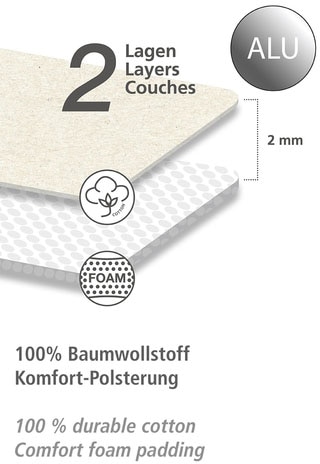 WENKO Bügelbrettbezug »Alu XL«, 100% Baumwolle, 140 x 48 cm