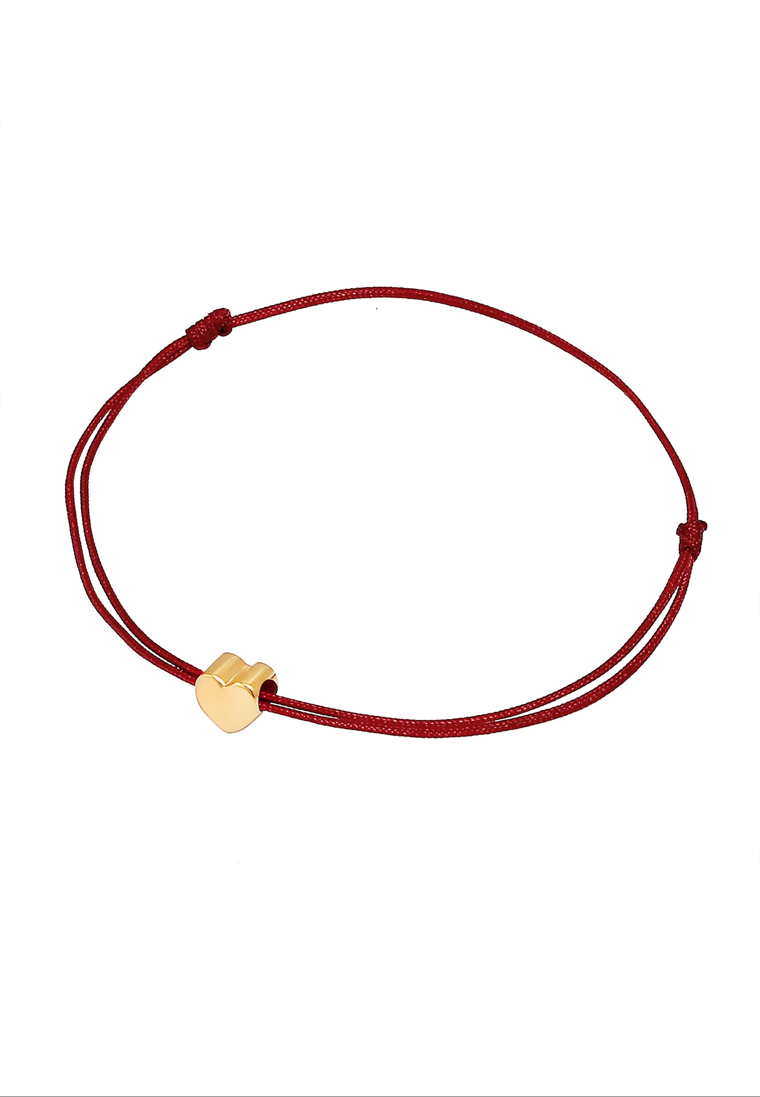 Elli Armkette »Armband Herz Liebe Textil Romantik 925 Silber«
