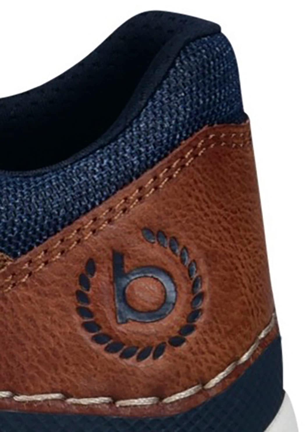 bugatti Slip-On Sneaker, Freizeitschuh, Halbschuh, Slipper mit Kontrast-Rahmennaht