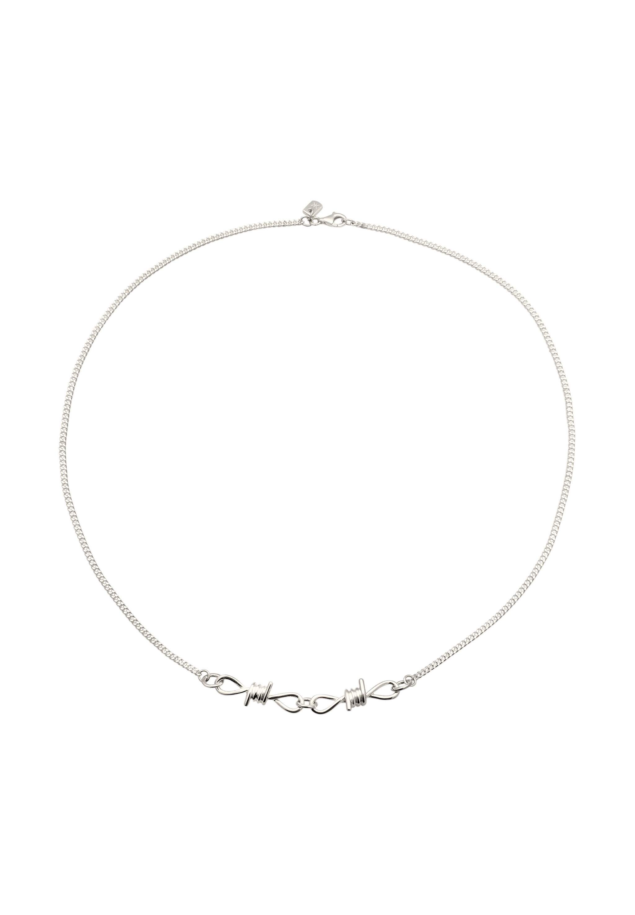 Kuzzoi Silberkette »Halskette Draht Design Anhänger 925 Sterling Silver«
