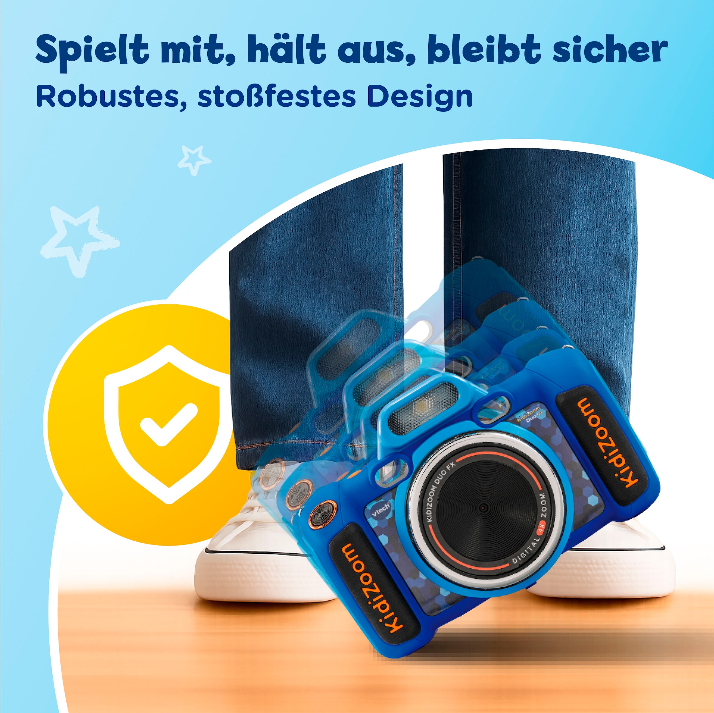 Vtech® Kinderkamera »KidiZoom Duo FX blau« , inkl. inkluisve Kopfhörer