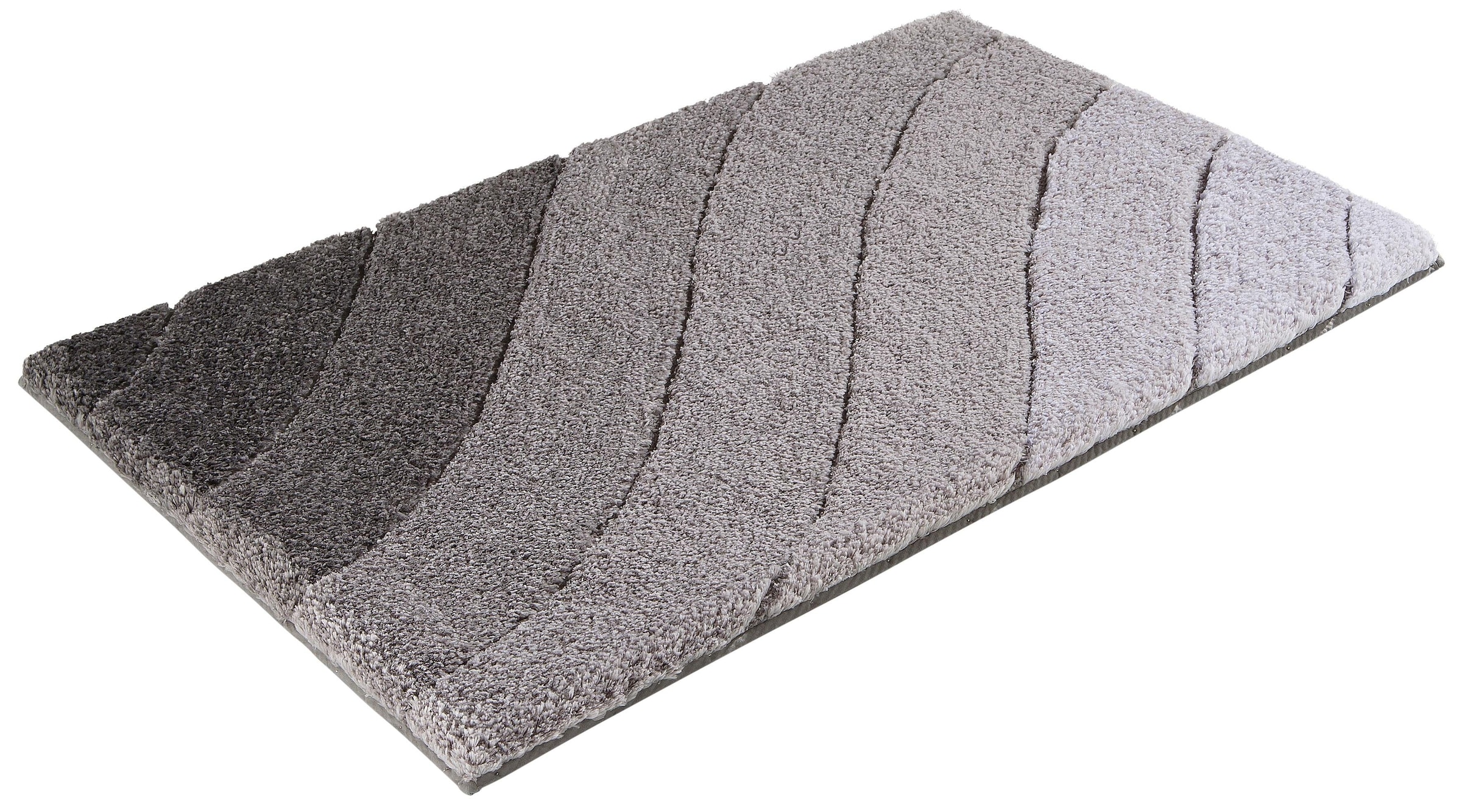 Kleine Wolke Badematte »Donna«, rutschhemmend beschichtet, fußbodenheizungsgeeignet-schnell trocknend, Wellen Design, Pastell, 3-tlg. Set, rechteckig & rund erhältlich