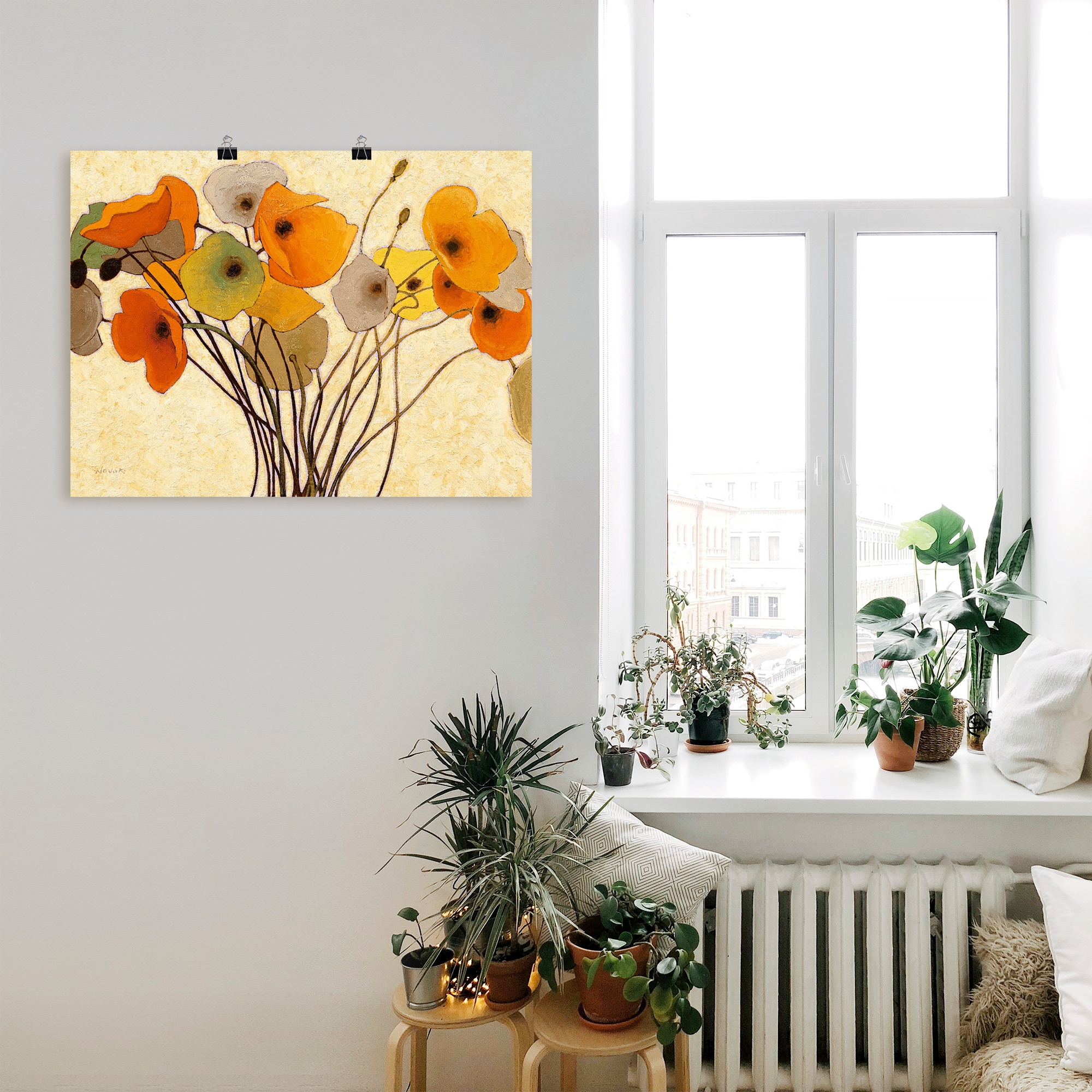 Artland Wandbild »Kürbismohn I« Blumen 1 Stk. tlg. als Leinwandbild, Poster in verschied. Größen