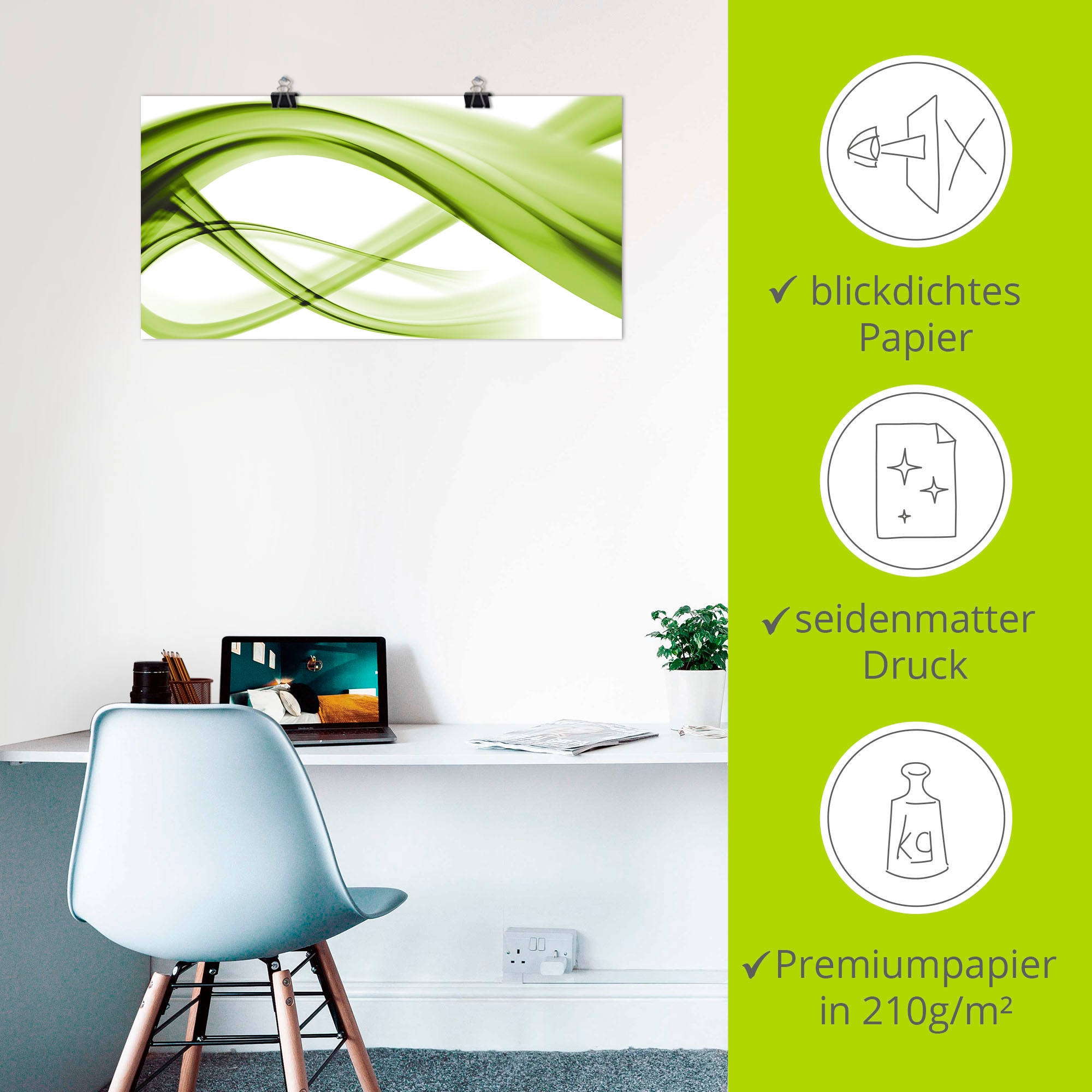 Artland Wandbild »Abstrakte Komposition« Gegenstandslos 1 Stk. tlg. als Leinwandbild, Poster in verschied. Größen