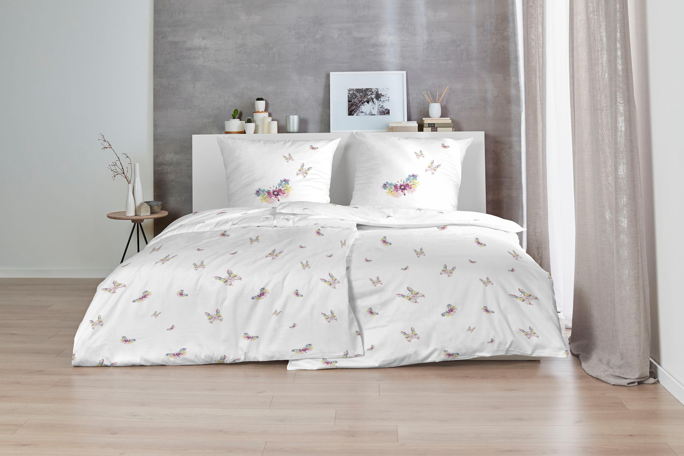 Primera Bettwäsche »Butterfly« 2 Stk. mit Schmetterlingen