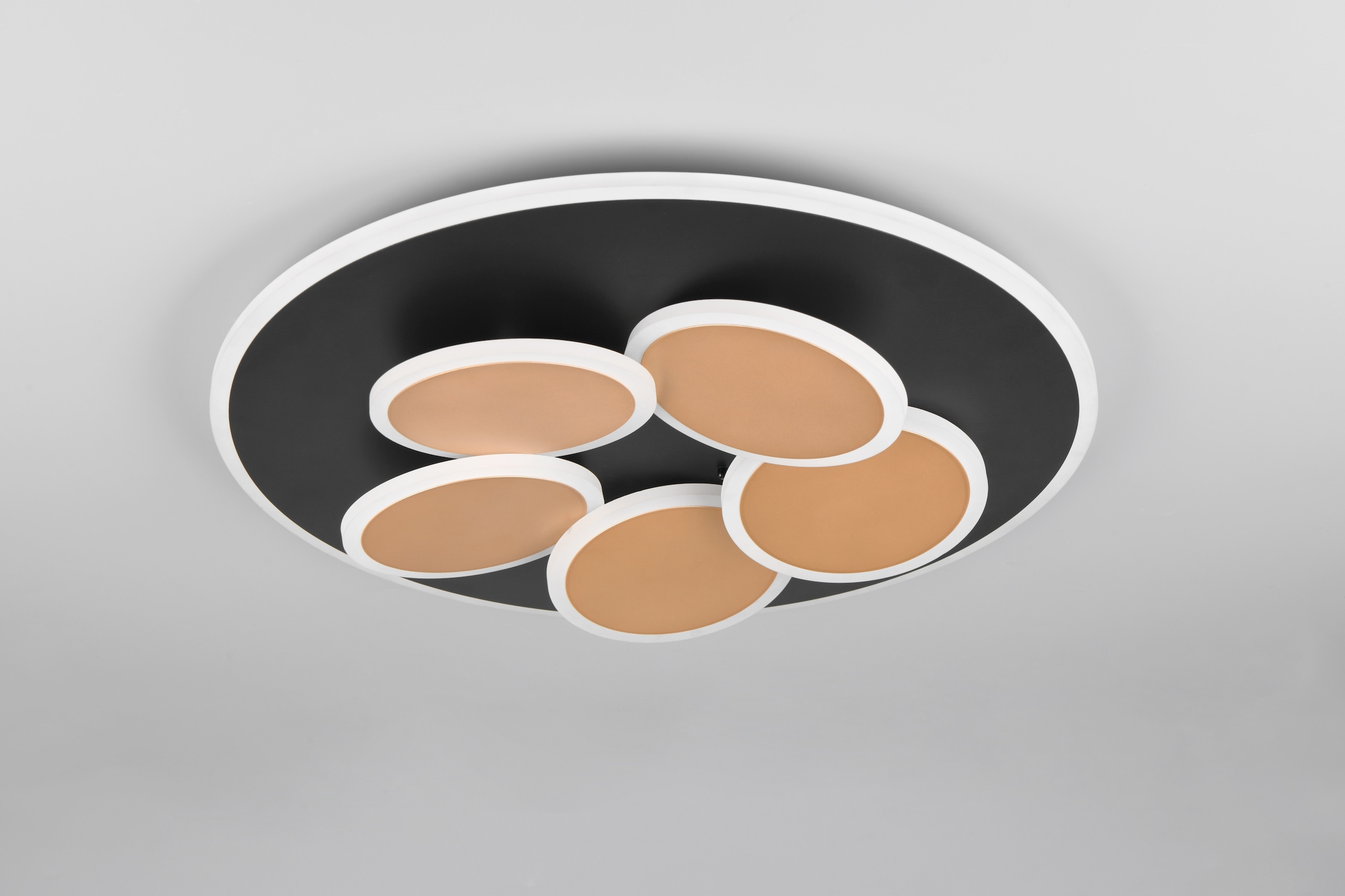 TRIO Leuchten LED Deckenleuchte »MANDALA, LED Deckenlampe mit Fernbedienung, dimmbar CCT Nachtlicht« LED-Board 1 Stk. warmweiß - kaltweiß Memory- und Timerfunktion 4200 Lumen warm- bis kaltweiß 2700-6500K 35W