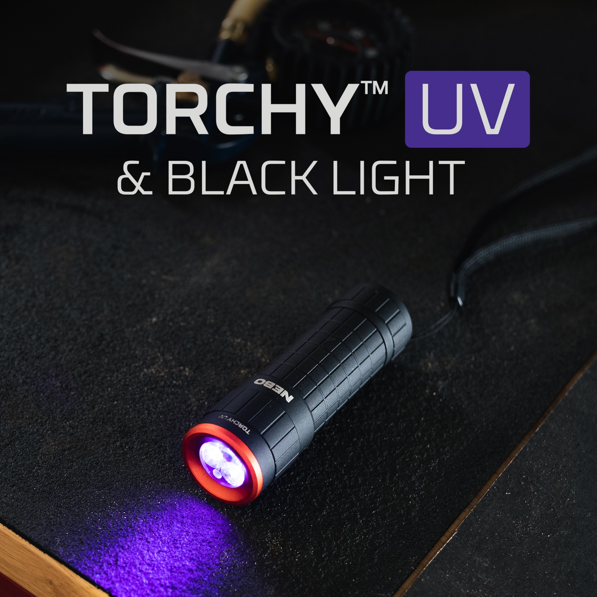 NEBO LED Taschenlampe »Nebo TORCHY UV Schwarz Licht« Taschenlampe inkl. Batterien,  UV Licht mit 365nm und 395nm