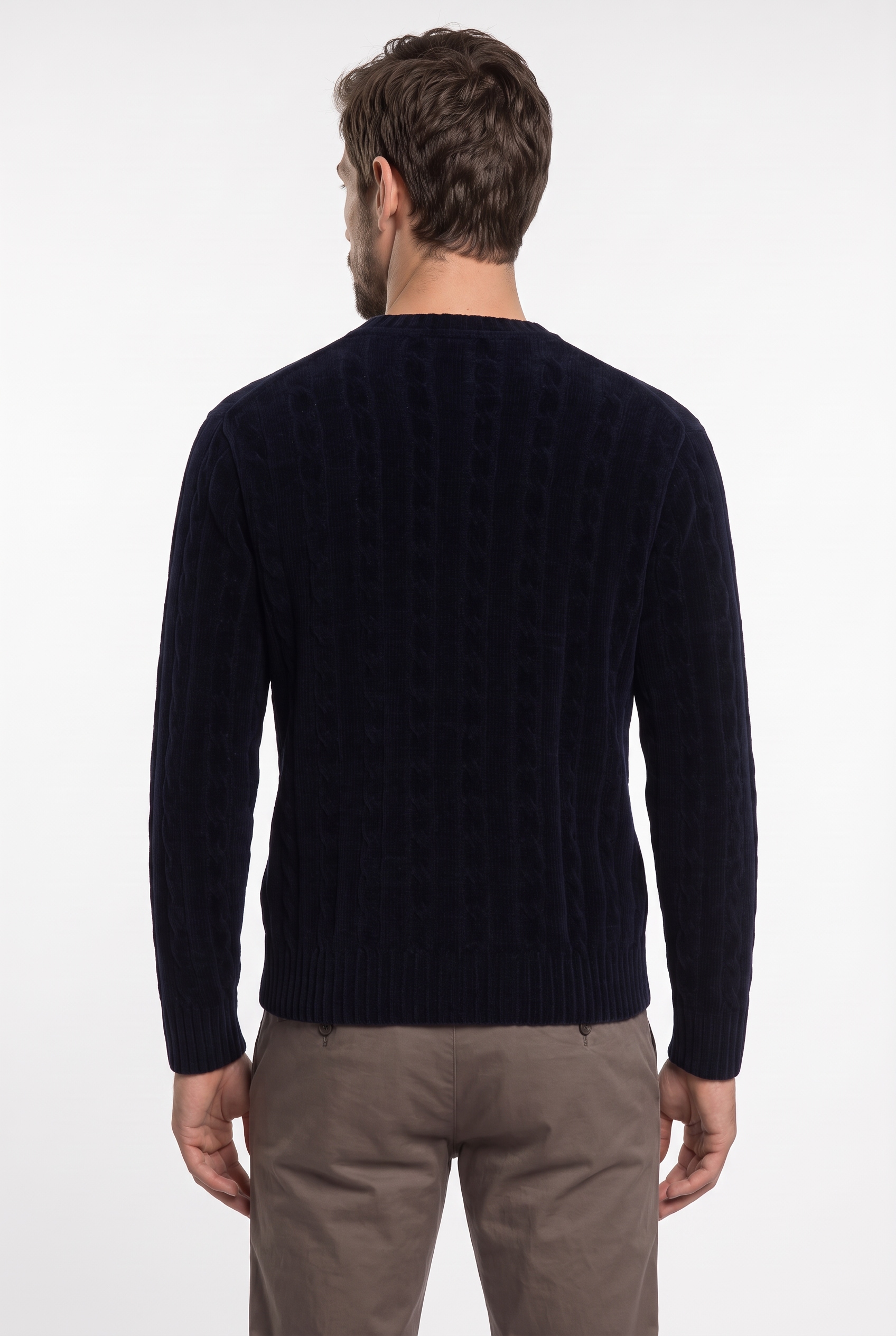 BOSS ORANGE Strickpullover »Ketrecio« Chenille-Garn, reine Baumwolle, Relaxed Fit
