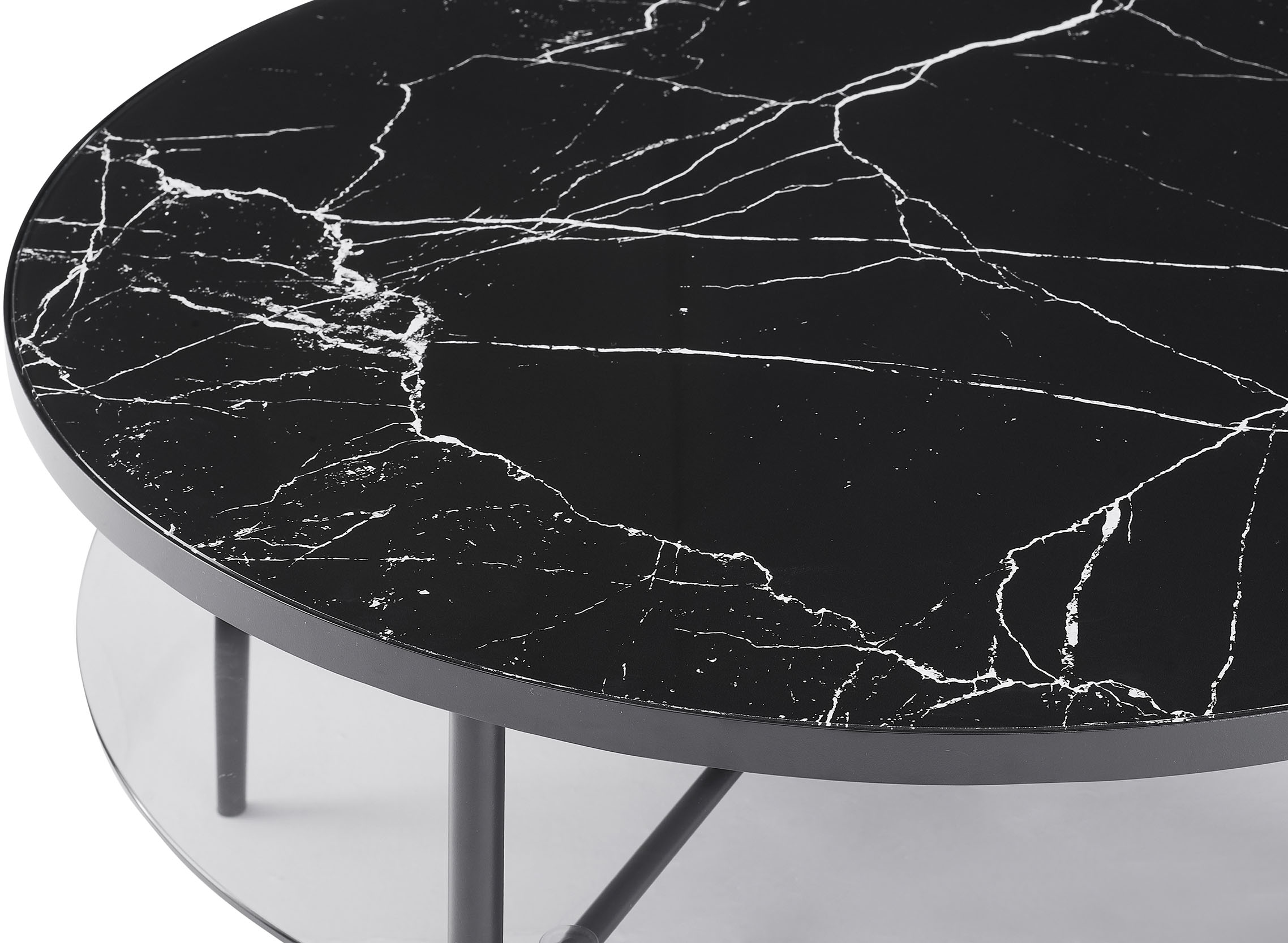 SalesFever Couchtisch, (1 St.), Tischplatte in Marmoroptik