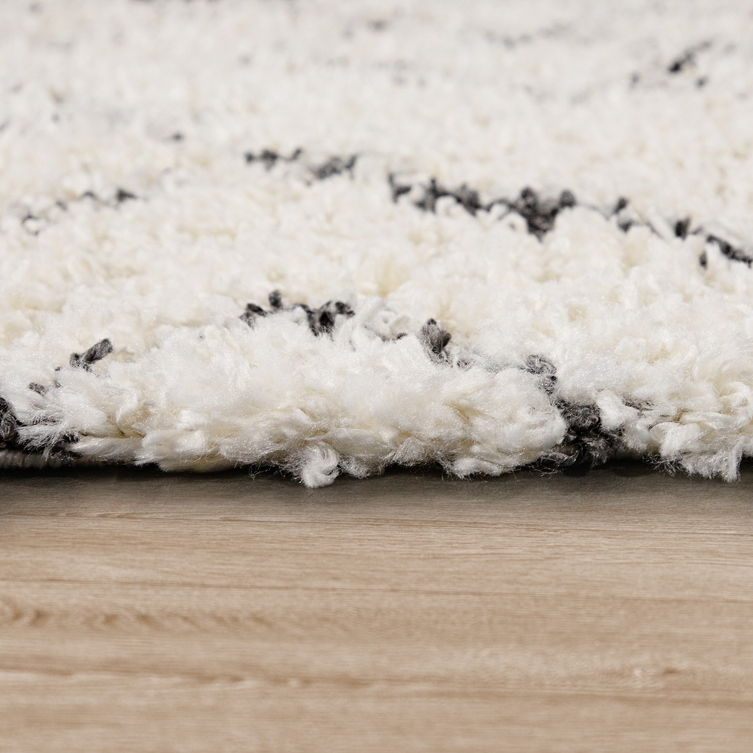 Paco Home Hochflor-Teppich »Kalmar 452«, rechteckig, 44 mm Höhe, Shaggy, Scandi Design, modernes Rauten Muster, weich & kuschelig