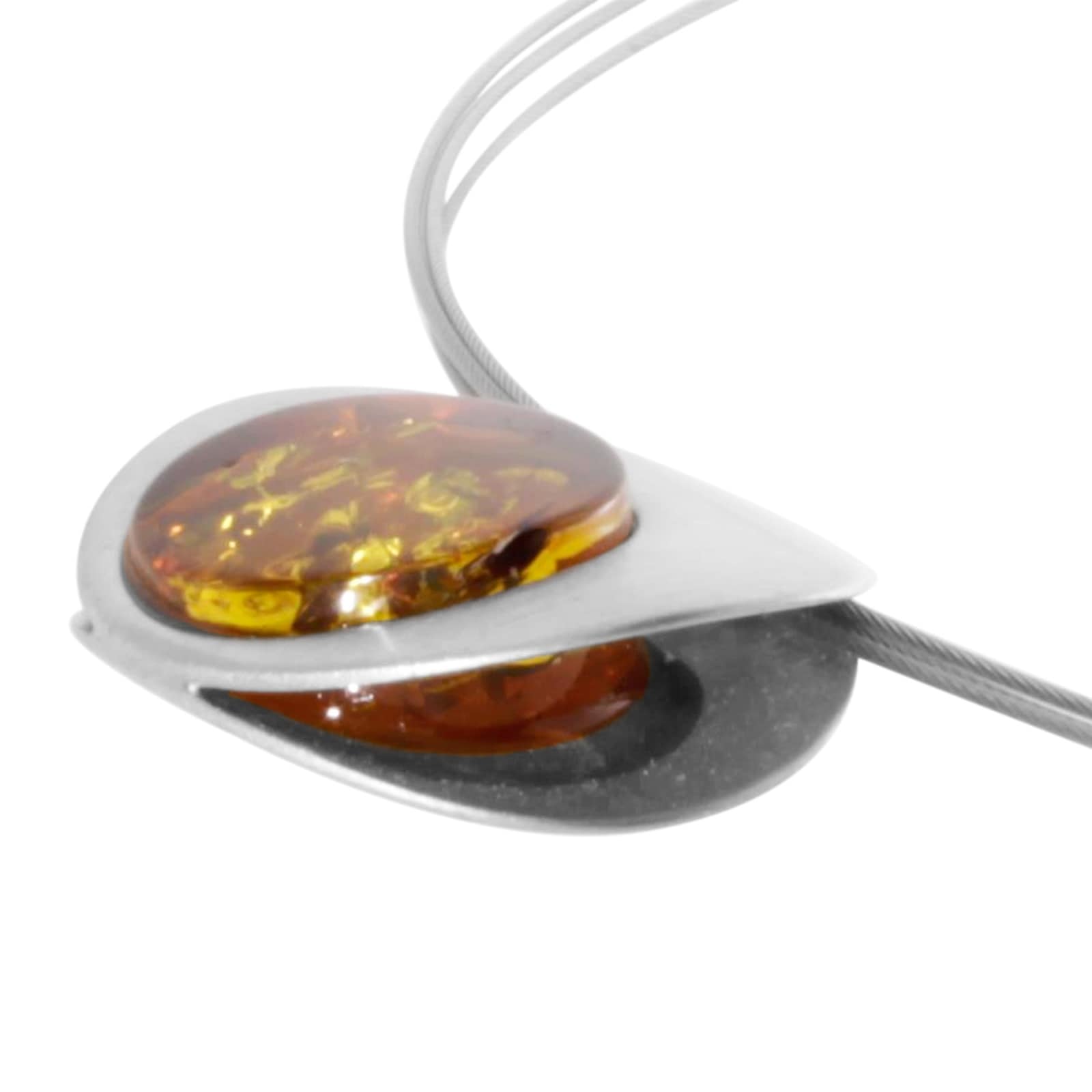 OSTSEE-SCHMUCK Kette mit Anhänger »- Gleiter-Alina 19 mm - Silber 925/000 - Bernstein«