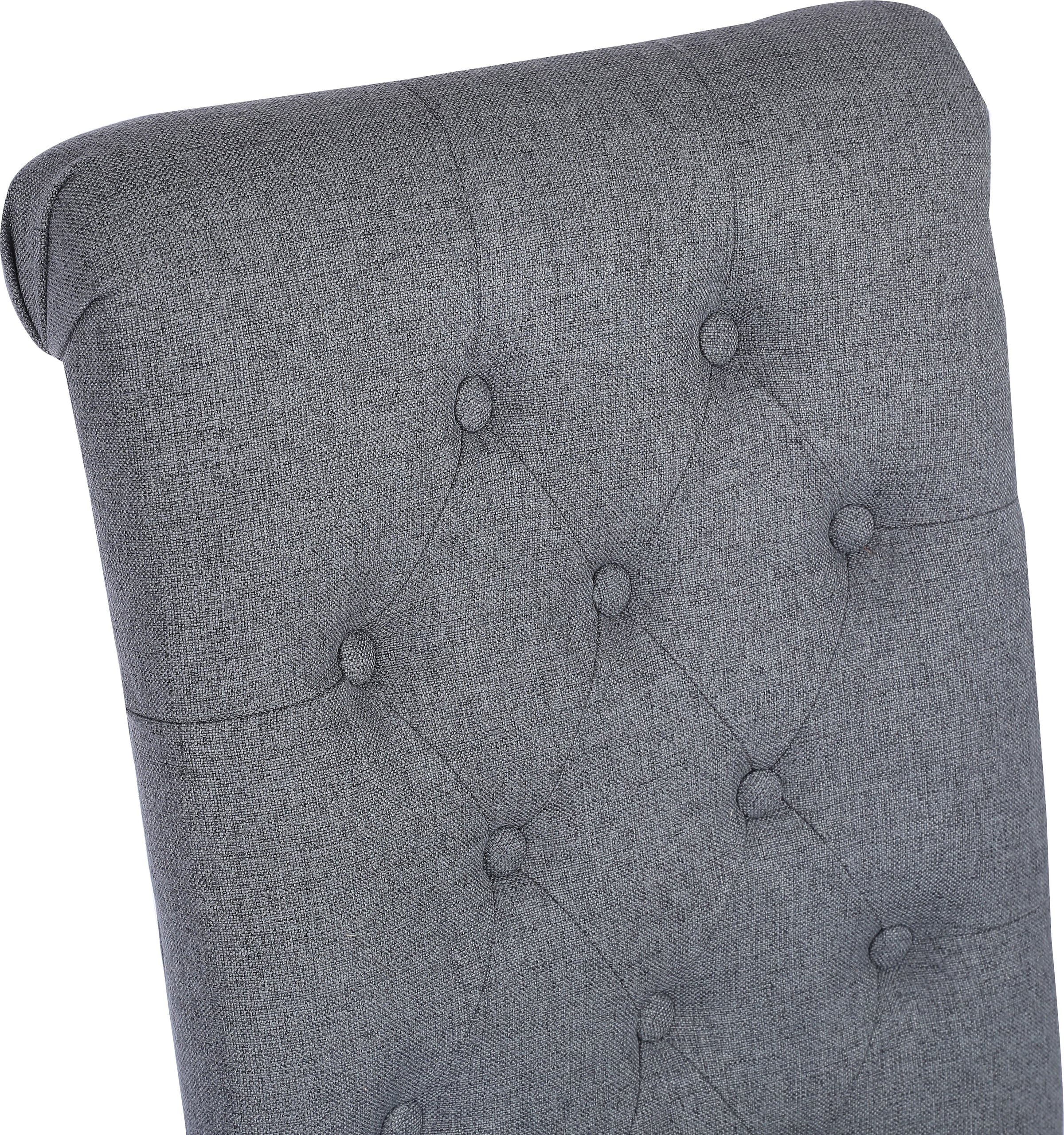 Home affaire Esszimmerstuhl »Liao, 2er-Set«, (Set), pflegeleichter Webstoff Bezug, Knopfheftung, Sitzhöhe ca. 51 cm