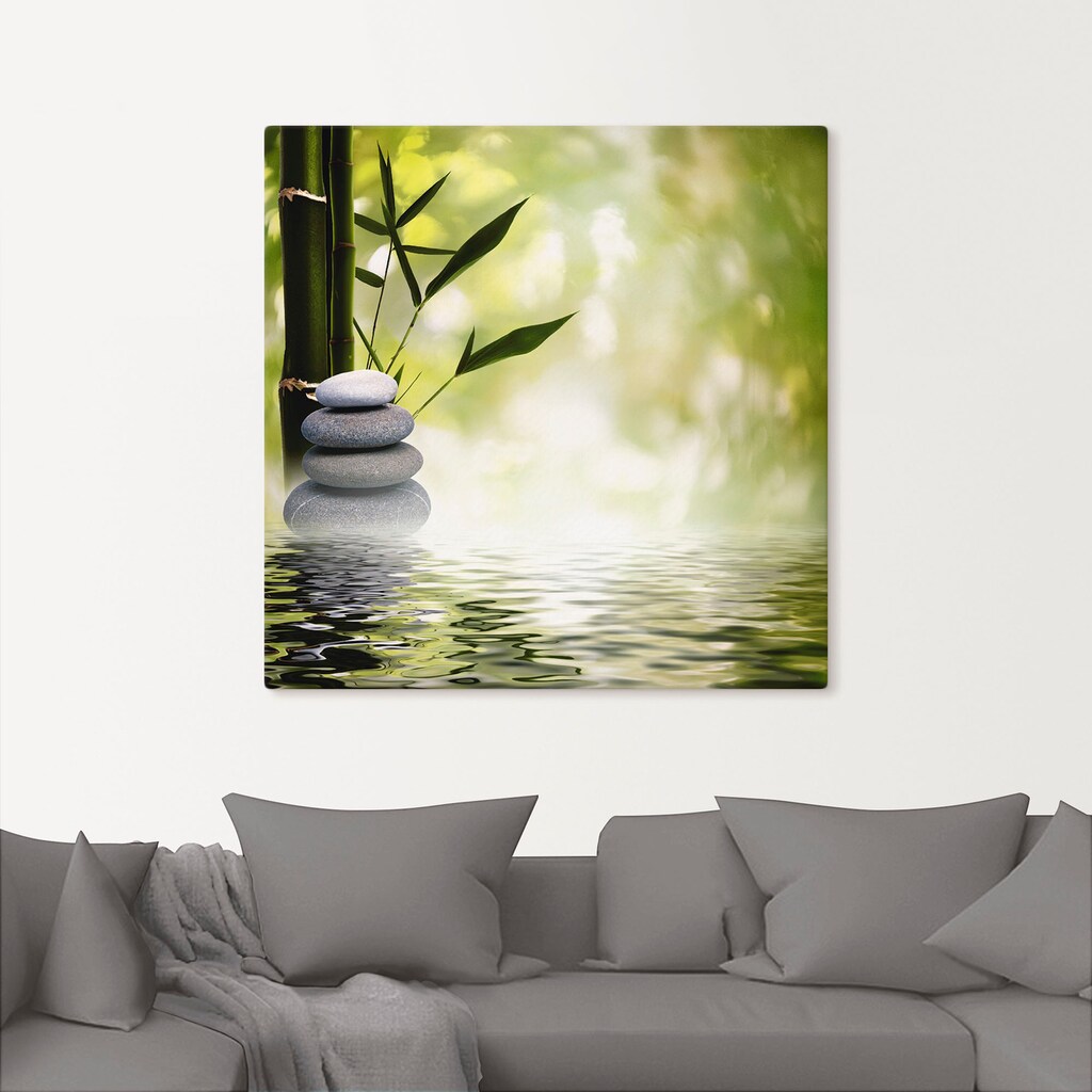 Artland Wandbild »Asiatische Spa Steine«, Spa, (1 St.)