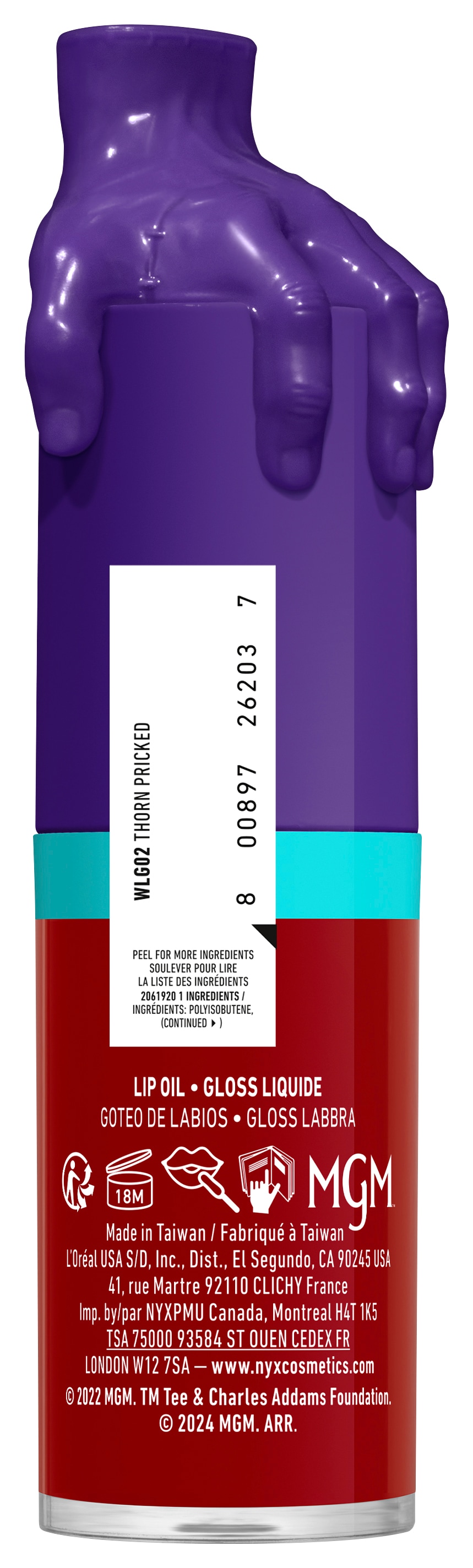 NYX PROFESSIONAL MAKEUP Lipgloss »WEDNESDAY MYSTERY LIP OIL« besonders glänzendes Finish, schimmernde Textur