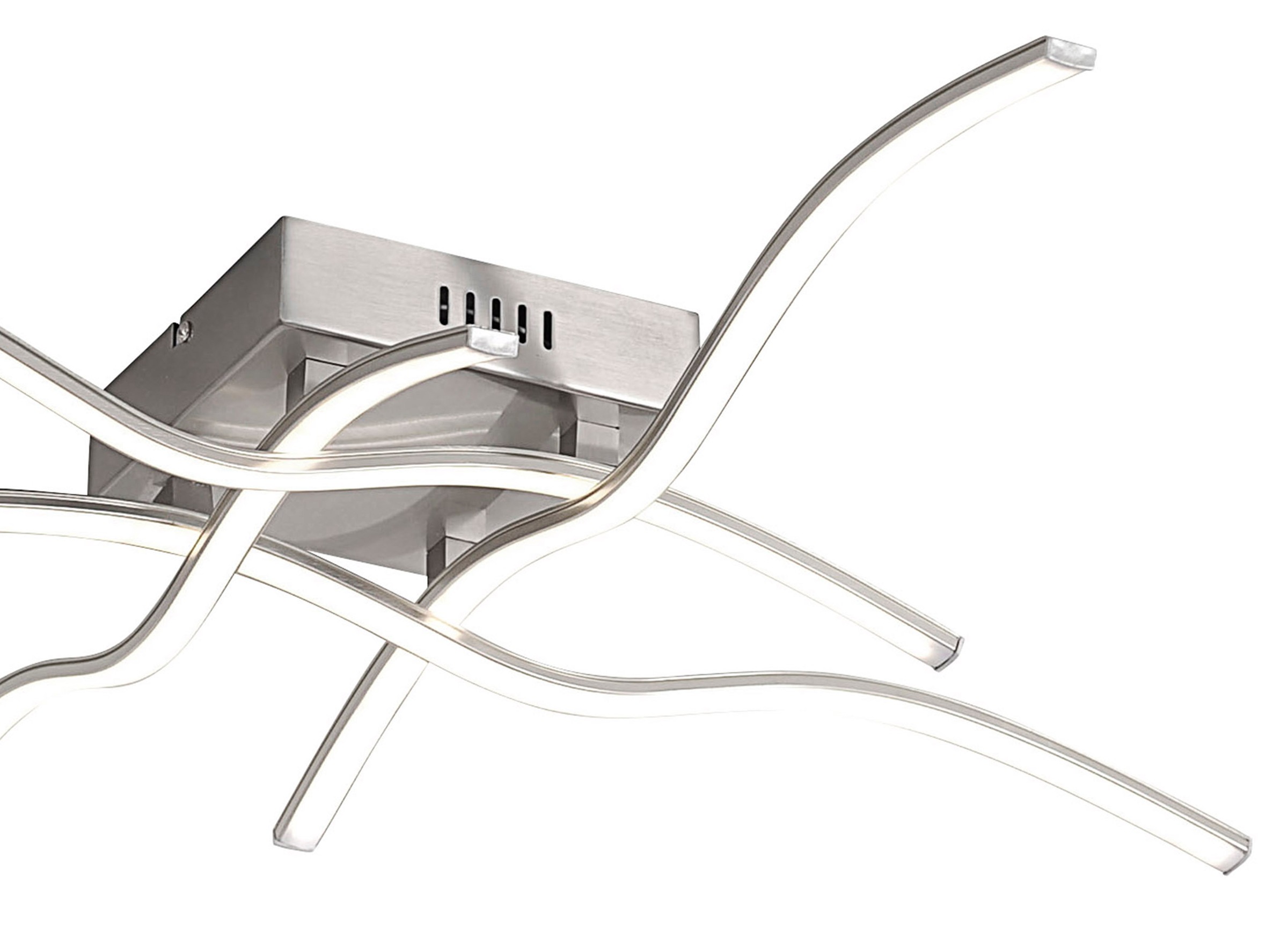 JUST LIGHT Deckenleuchte »WAVE«, 4 flammig, Leuchtmittel LED-Board | LED fest integriert, LED