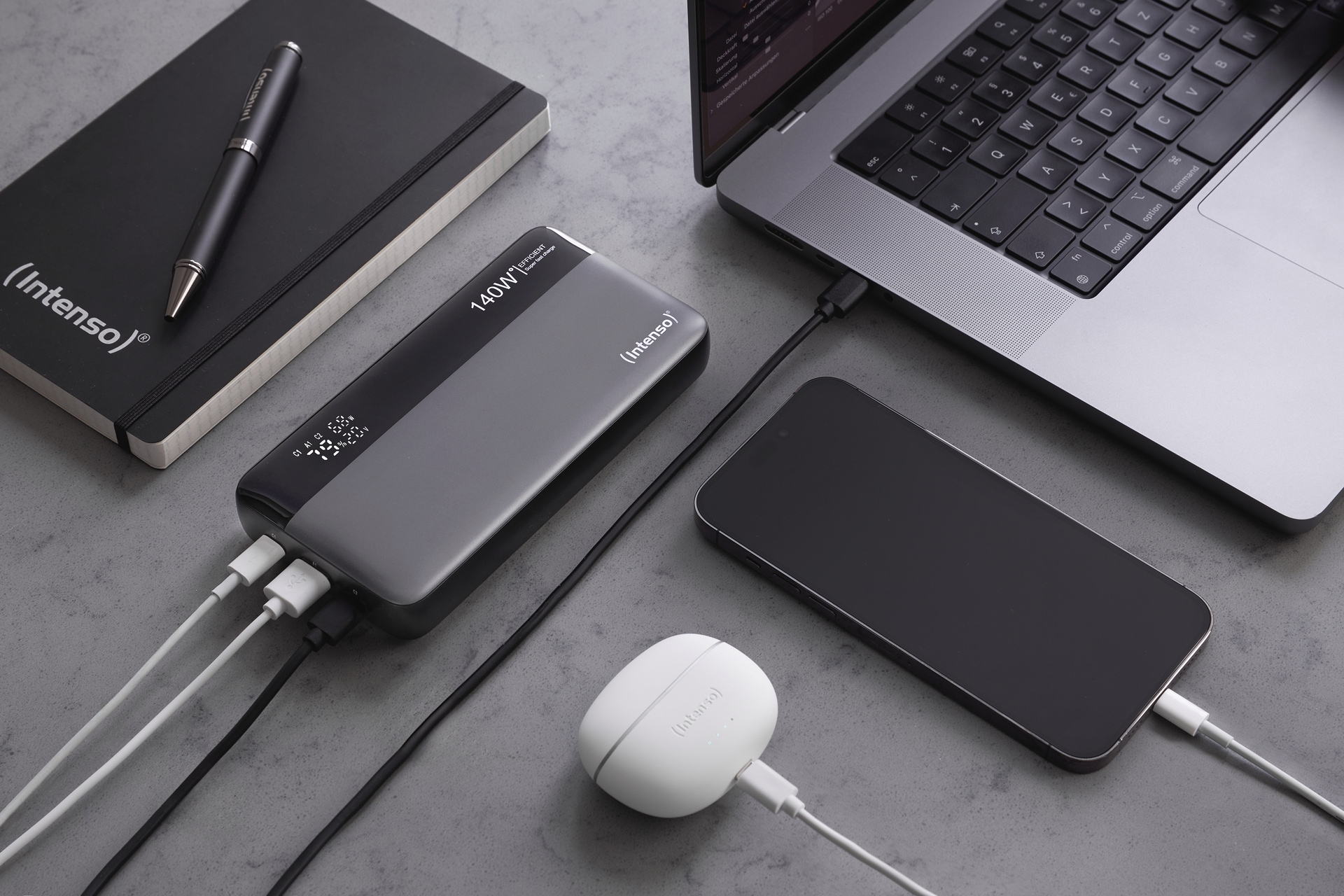 Intenso Powerbank »Powerbank HE25000«, Intenso Powerbank HE25000,grau-schwarz