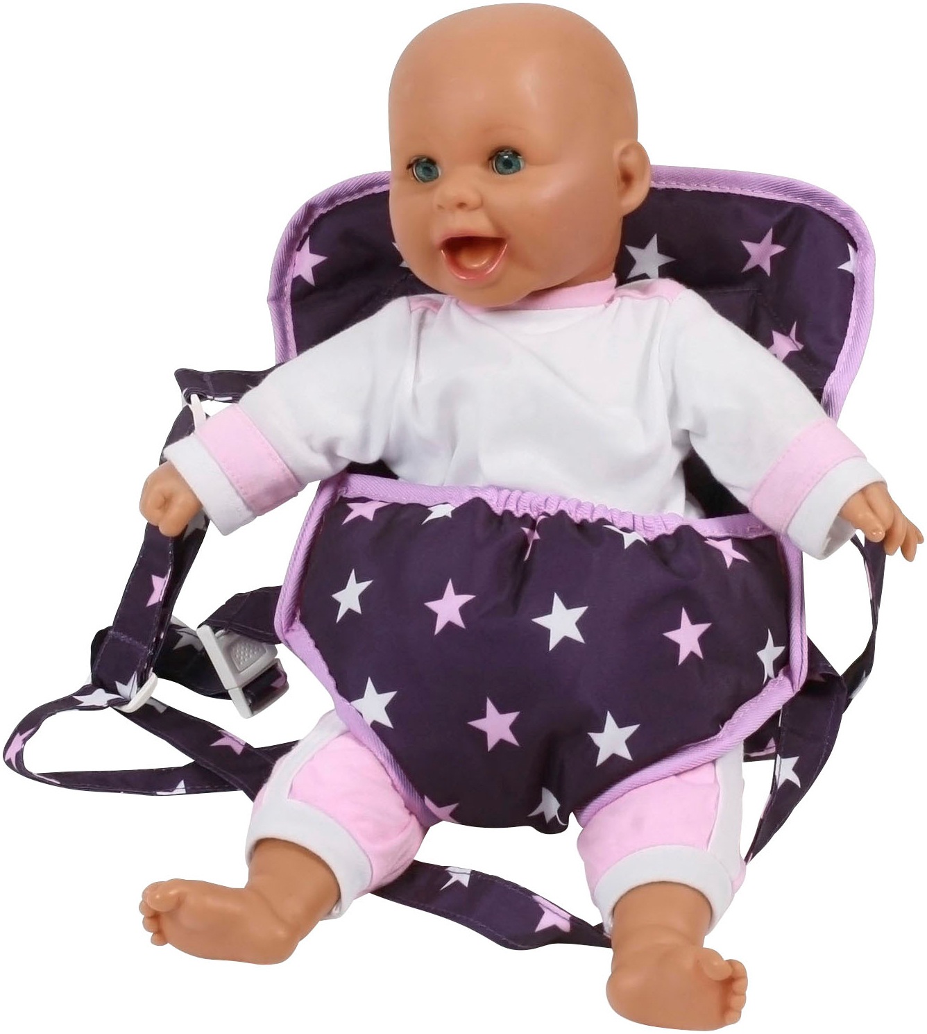 CHIC2000 Puppen Bauchtrage »Stars lila«