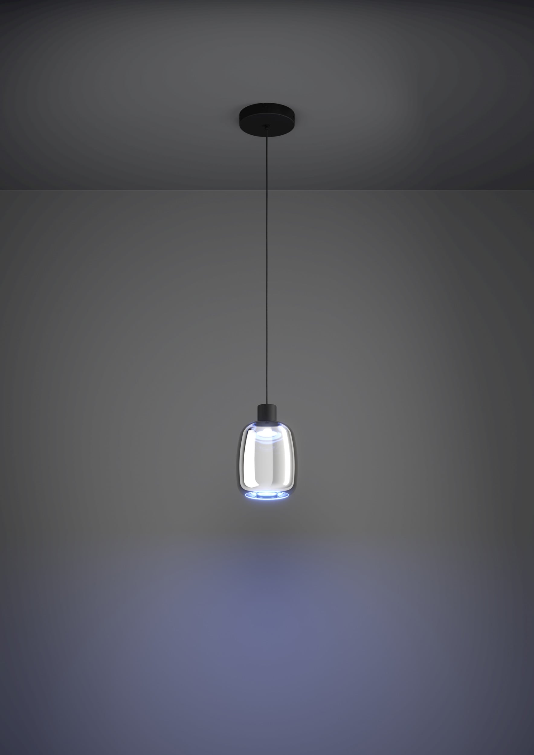 EGLO Hängeleuchte »MOLOCHIO-Z Pendellampe - Stahl - LED - 1X3,7W - IP20« LED-Modul 1 Stk. Kaltweiß | Neutralweiß | Warmweiß Hängelampe, Deckenlampe, Wohnzimmer, Esszimmer, H110 x Ø18 cm