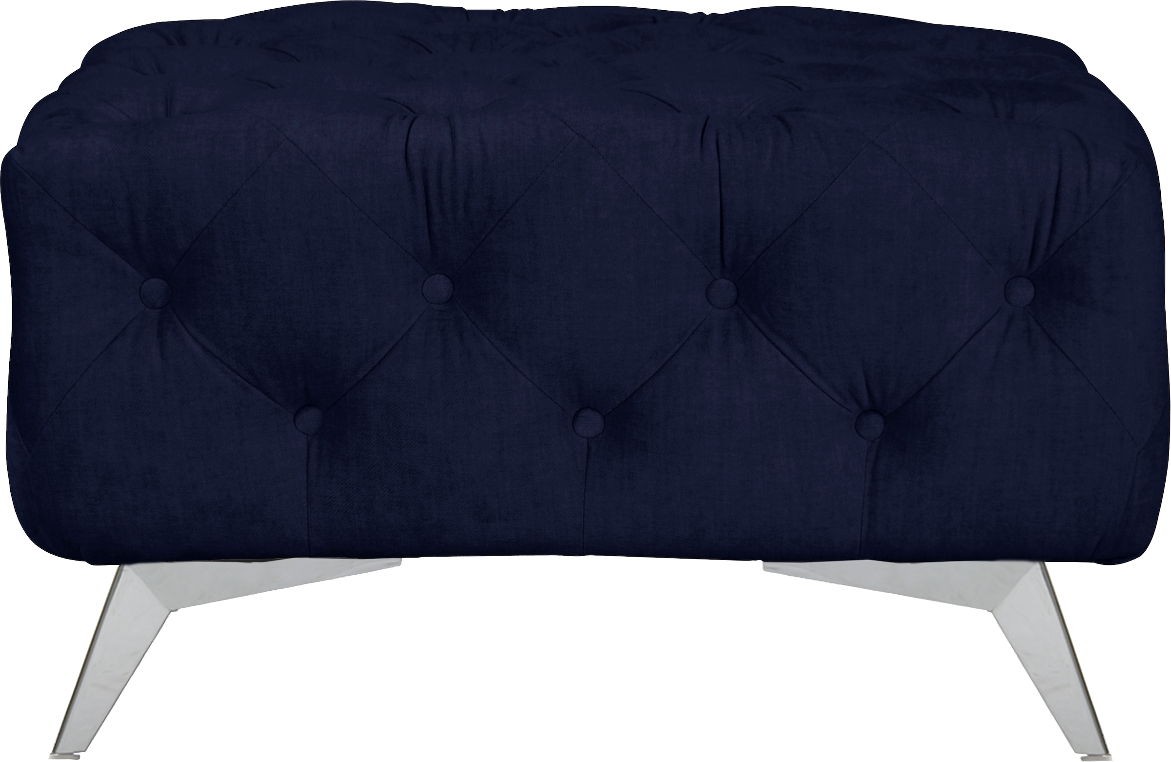 Leonique Polsterhocker »Glynis«, aufwändige Knopfheftung, moderne Chesterfield Optik, Fußfarbe wählbar