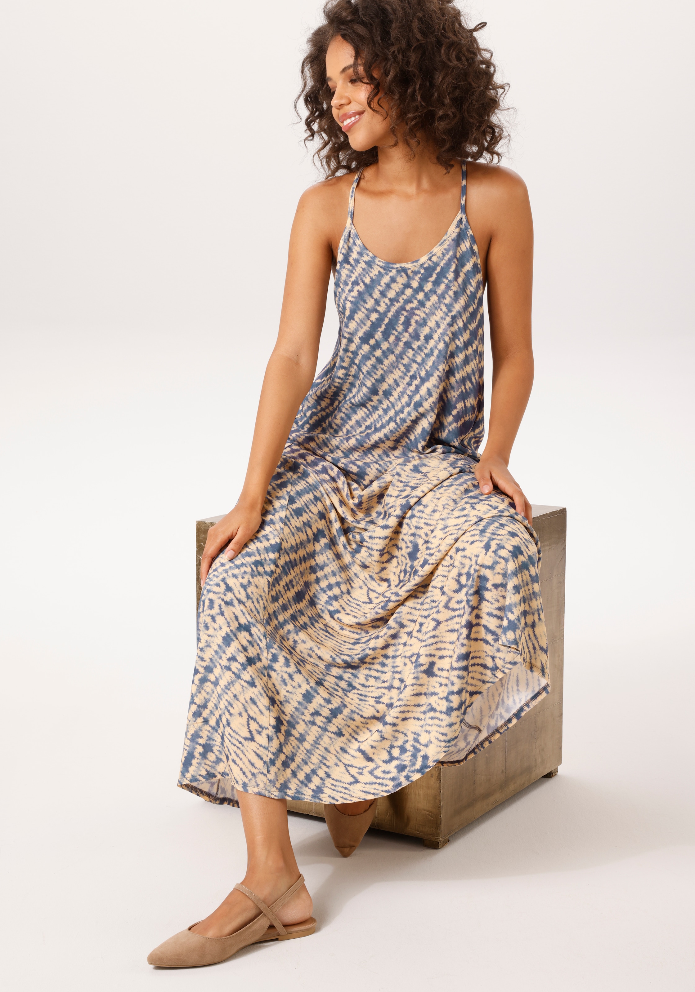 Aniston CASUAL Sommerkleid mit Batikmuster im Farbverlauf - NEUE KOLLEKTION