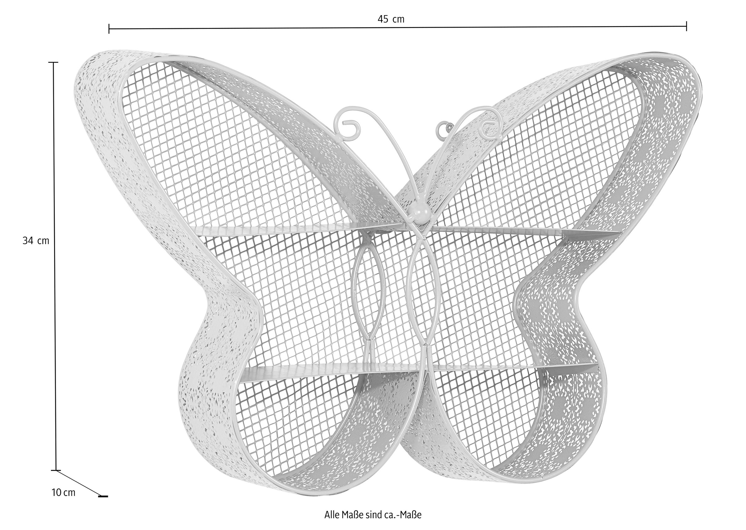 pajoma Deko-Wandregal »Schmetterling«, Dekoregal, Wanddeko auf Raten kaufen