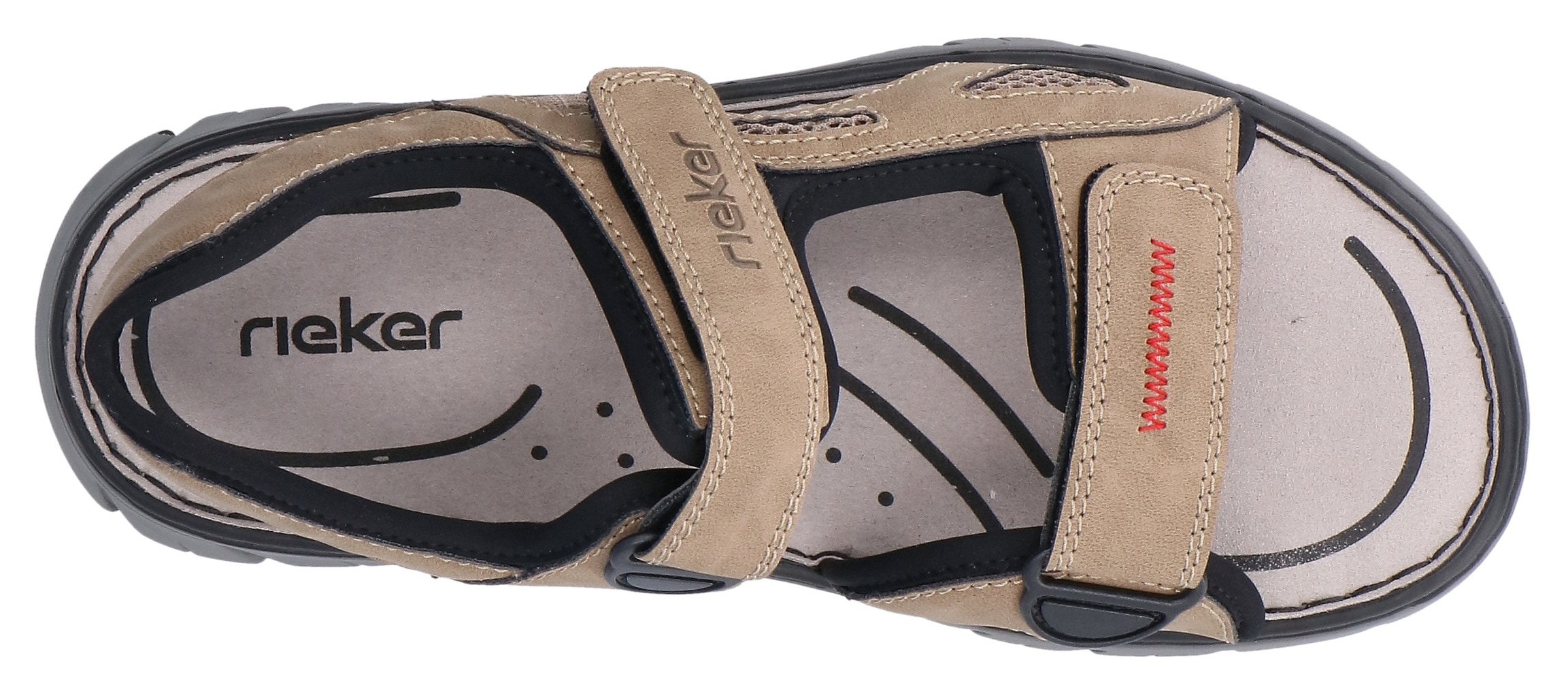 Rieker Sandale  Sommerschuh, Klettschuh, Outdoorsandale, in Trekking-Optik