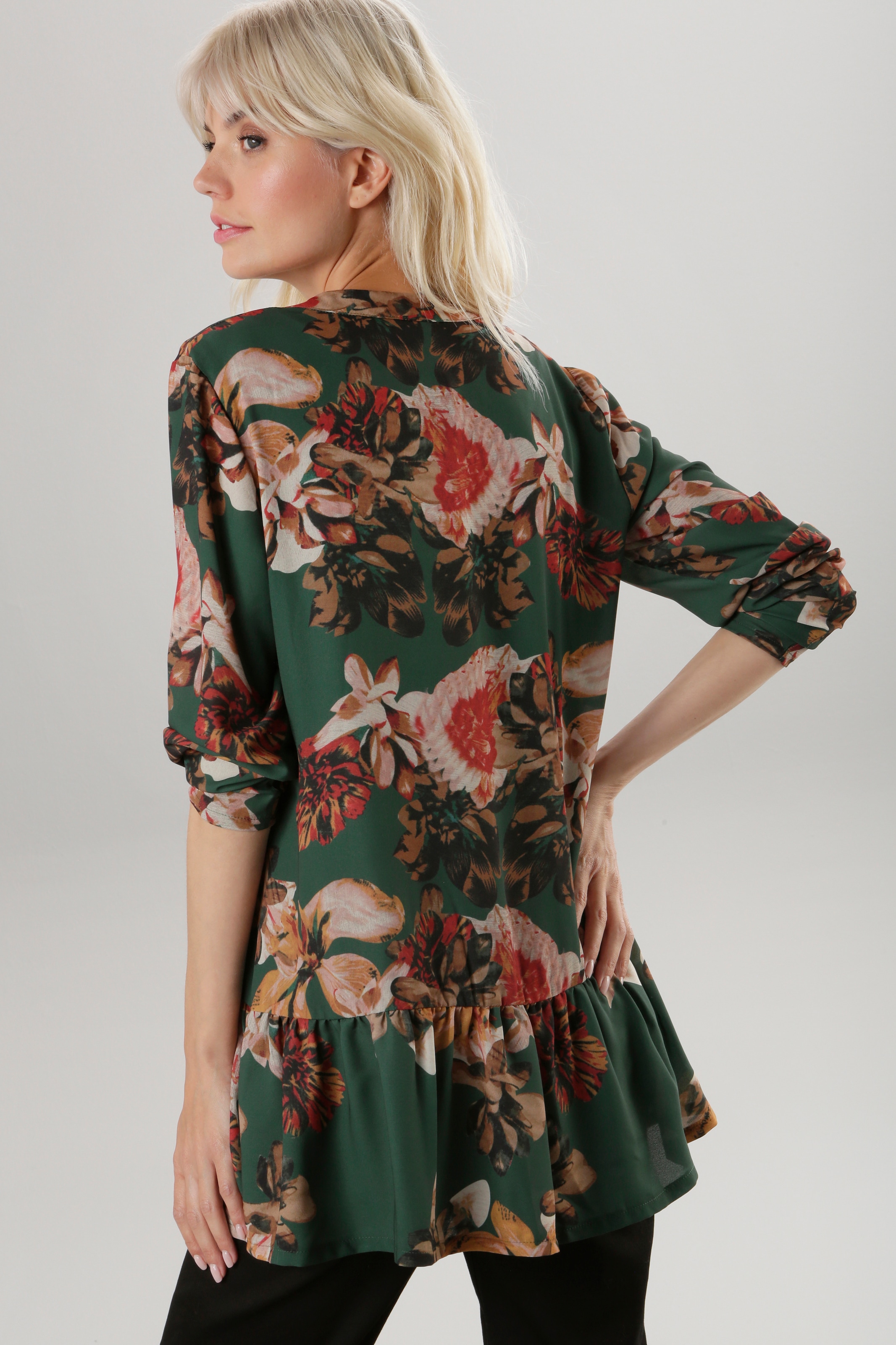Aniston SELECTED Tunika, mit Volant und Blumendruck bei ♕ | Klassische Tuniken