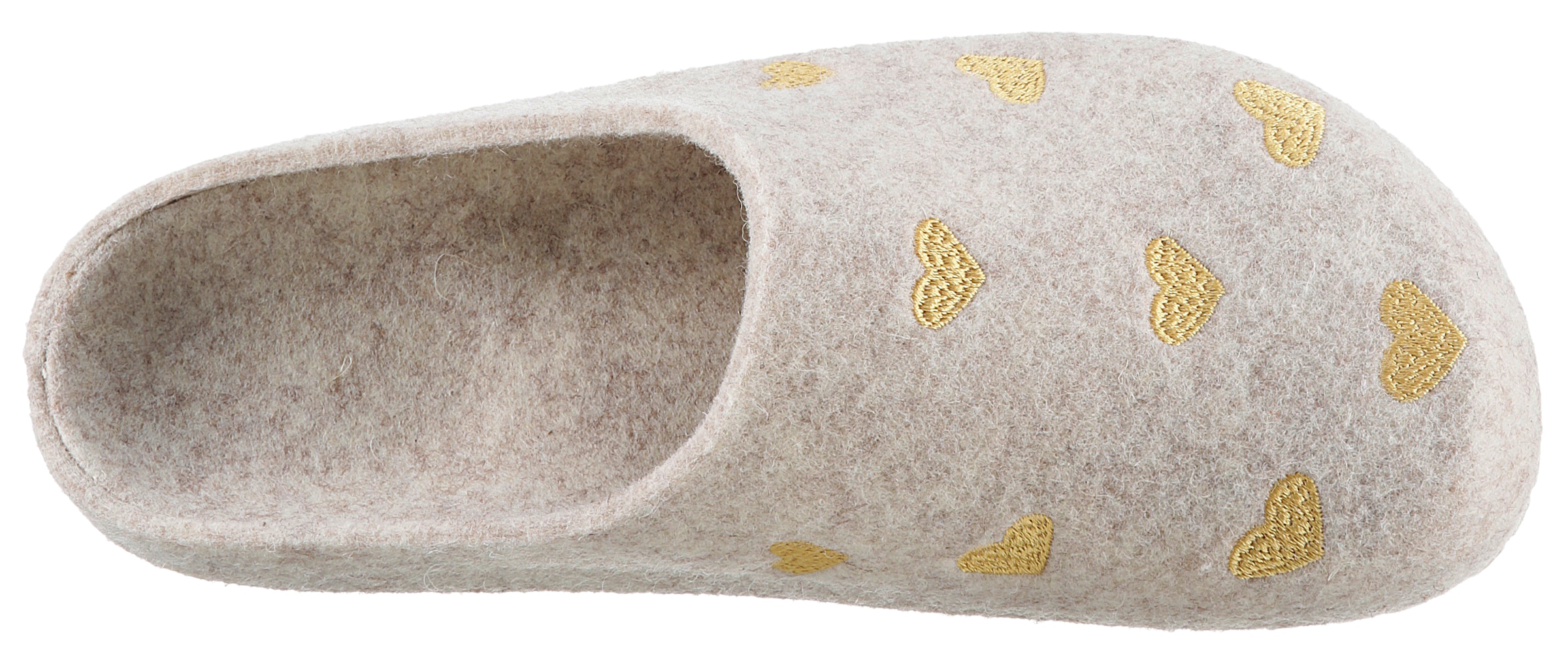 BIO Life Clog, Hausschuh, Homeslipper mit Herzchen-Stickerei - NEUE KOLLEKTION
