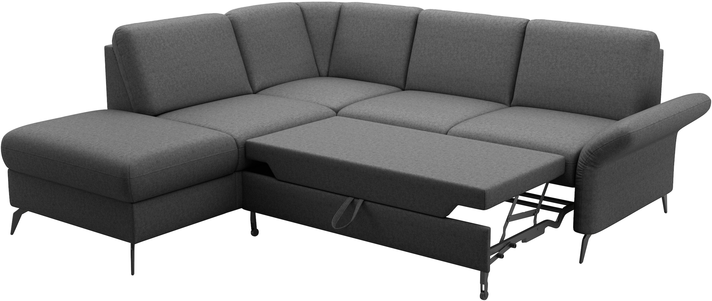Home affaire Ecksofa »Rochelle«, optional: Armteilverstellung, klappbar, Bettkasen