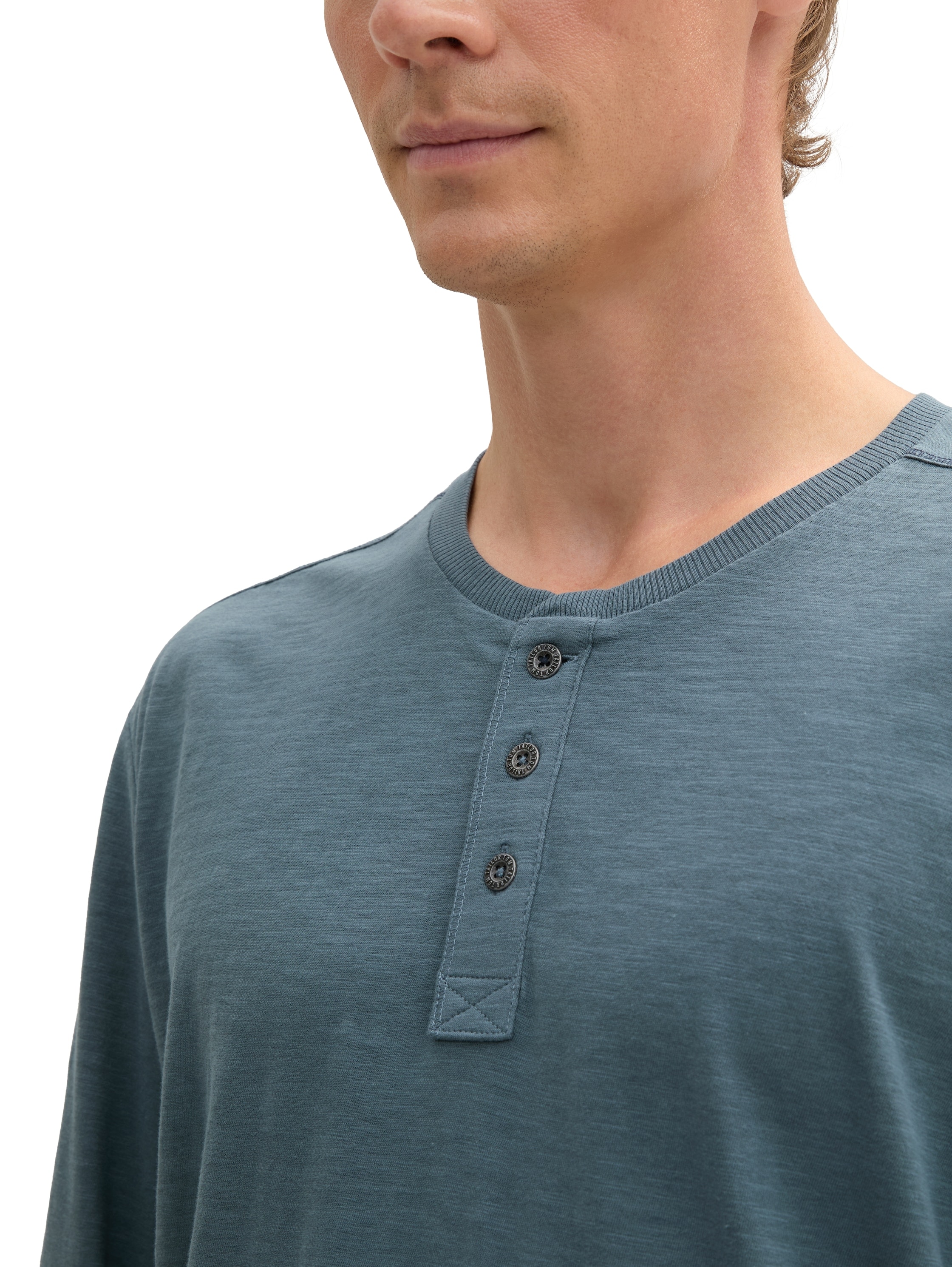 TOM TAILOR Henleyshirt, mit Henley Ausschnitt