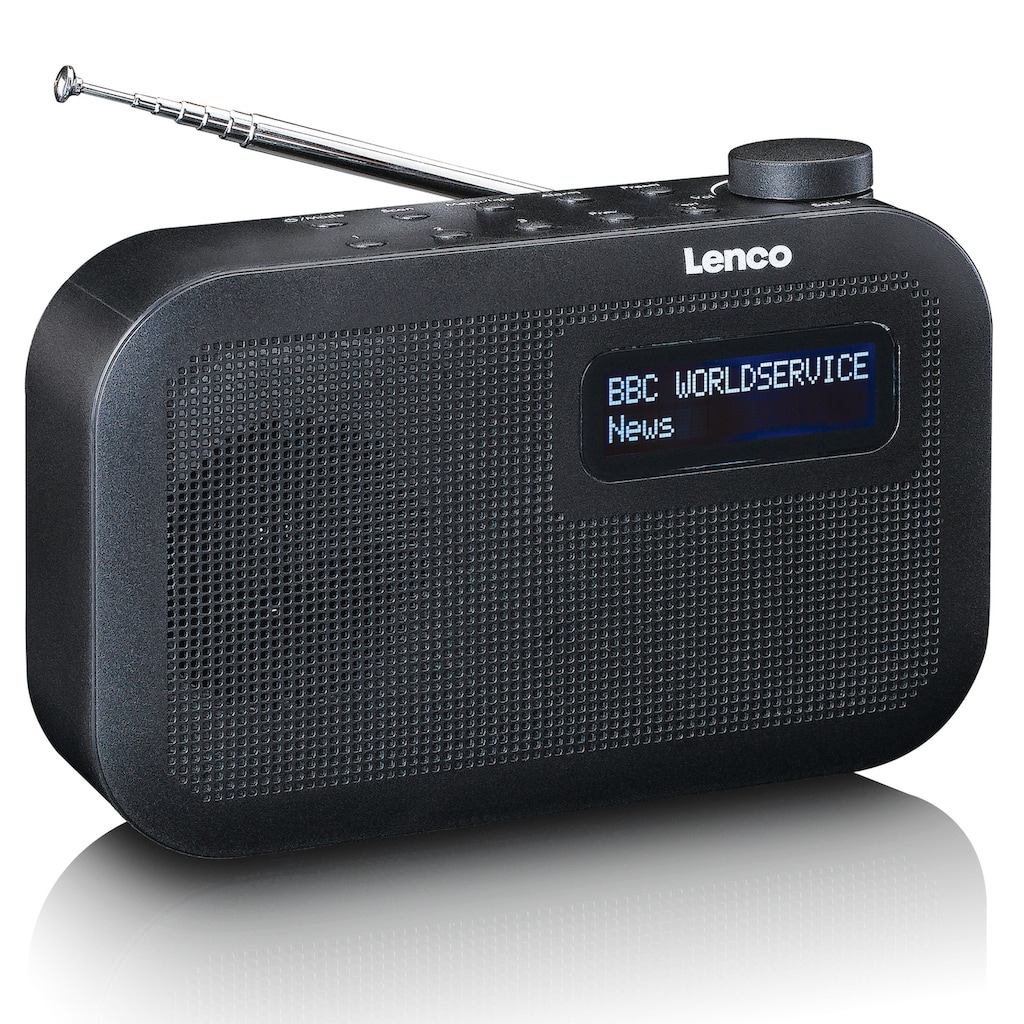 Lenco Digitalradio (DAB+) »PDR-016BK - DAB+ Taschenradio«, (Digitalradio (DAB+)