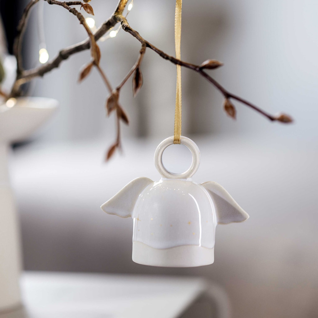 like. by Villeroy & Boch Weihnachtsfigur »Ornament Engel Winter Glow beige«
