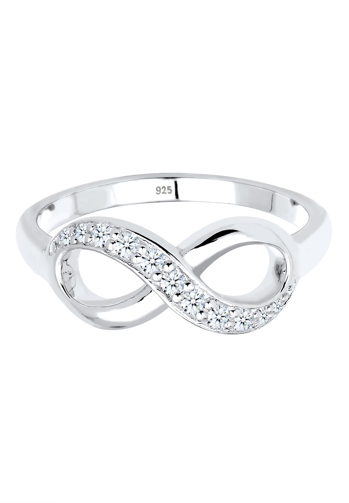 Elli DIAMONDS Trauring »Ring Infinity Diamant 0.125 ct. Geschenkidee 925 Silber«